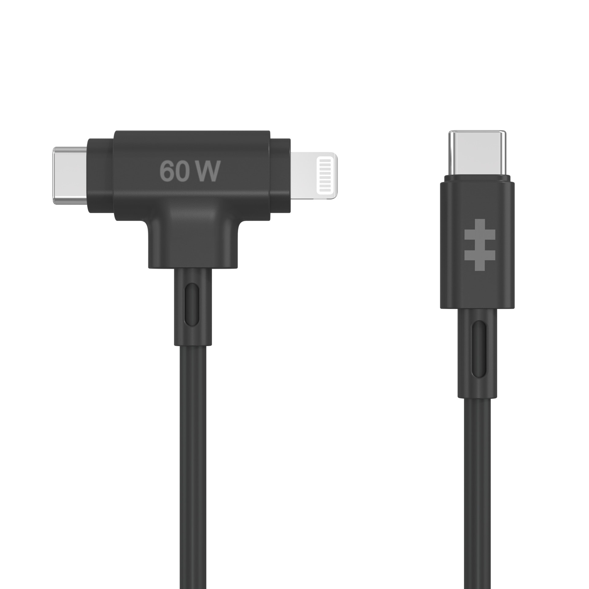 Targus USB-Kabel »HyperJuice Silicone USB-C zu USB-C Lightning Hybrid 60W«, USB-C-Lightning