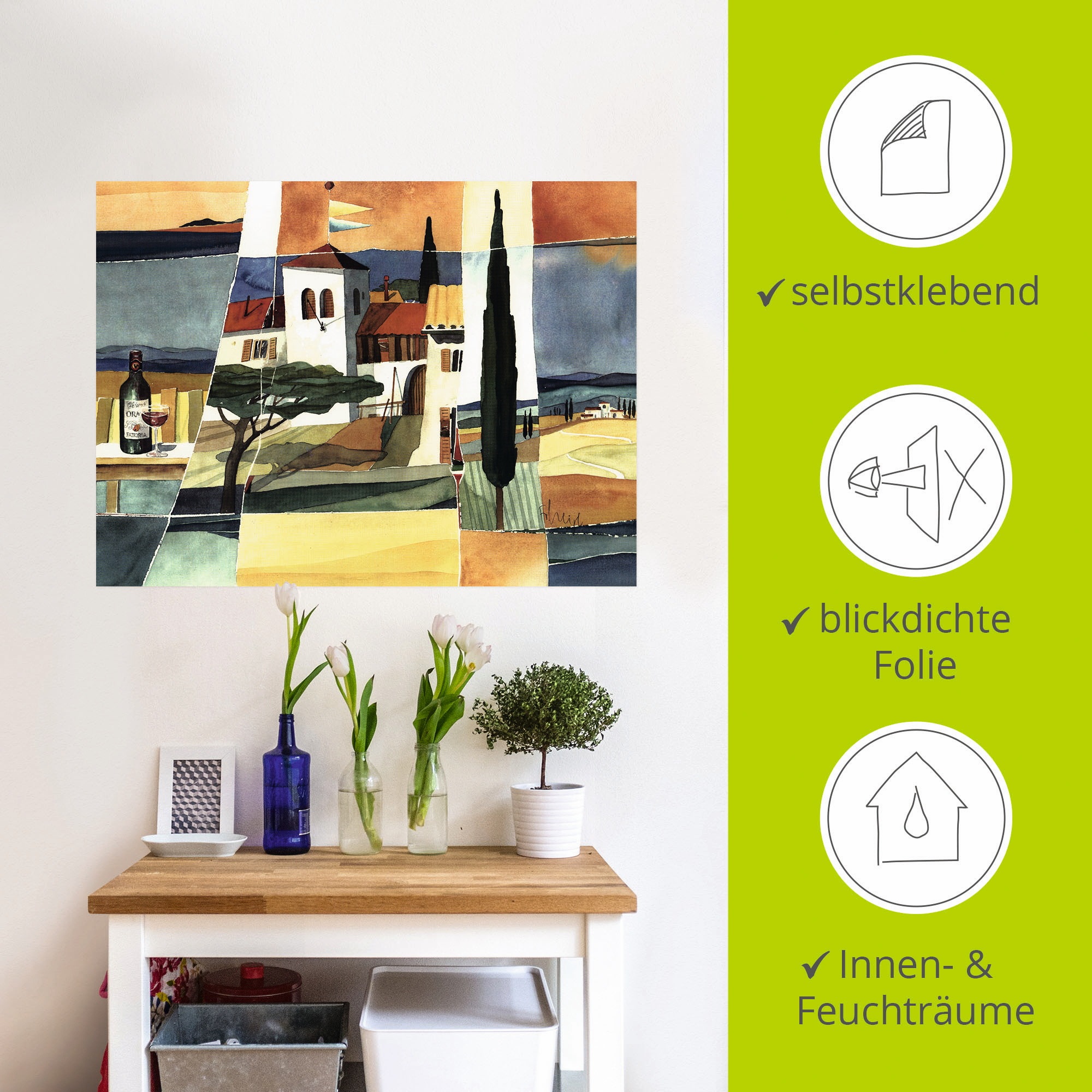 Artland Wandbild »Italien«, Europa, (1 St.), als Leinwandbild, Poster, Wandaufkleber in verschied. Größen