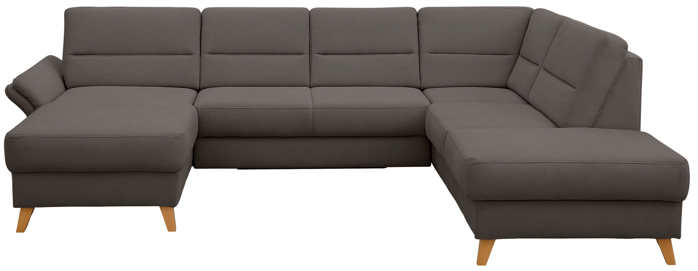 Home affaire Wohnlandschaft "Westerland U-Form" Federkern, wahlweise Bettfu günstig online kaufen