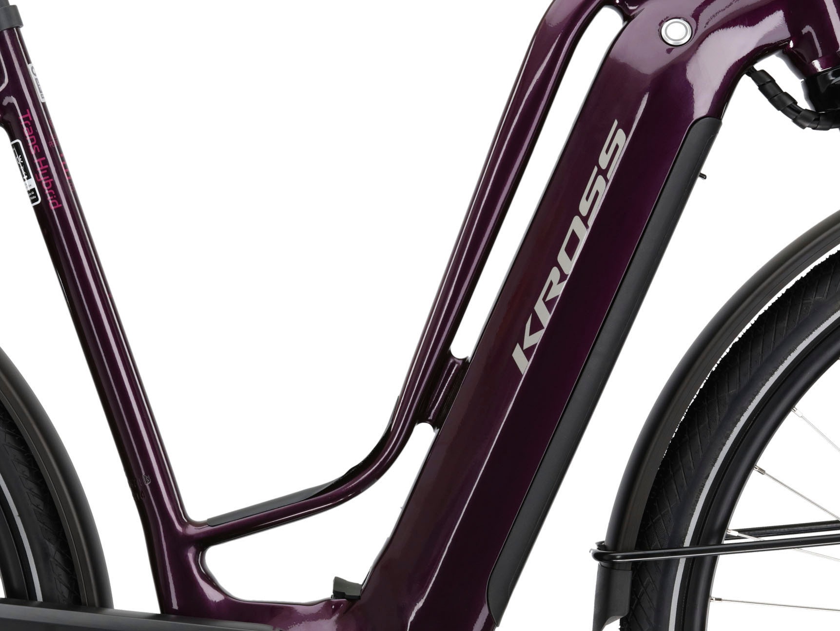 Kross E-Bike »E-Trekkingrad Trans Hybrid Prestige 630 28 Zoll lila«, 11 Gang, Shimano, DEORE XT DI2 M8050, Mittelmotor 250 W