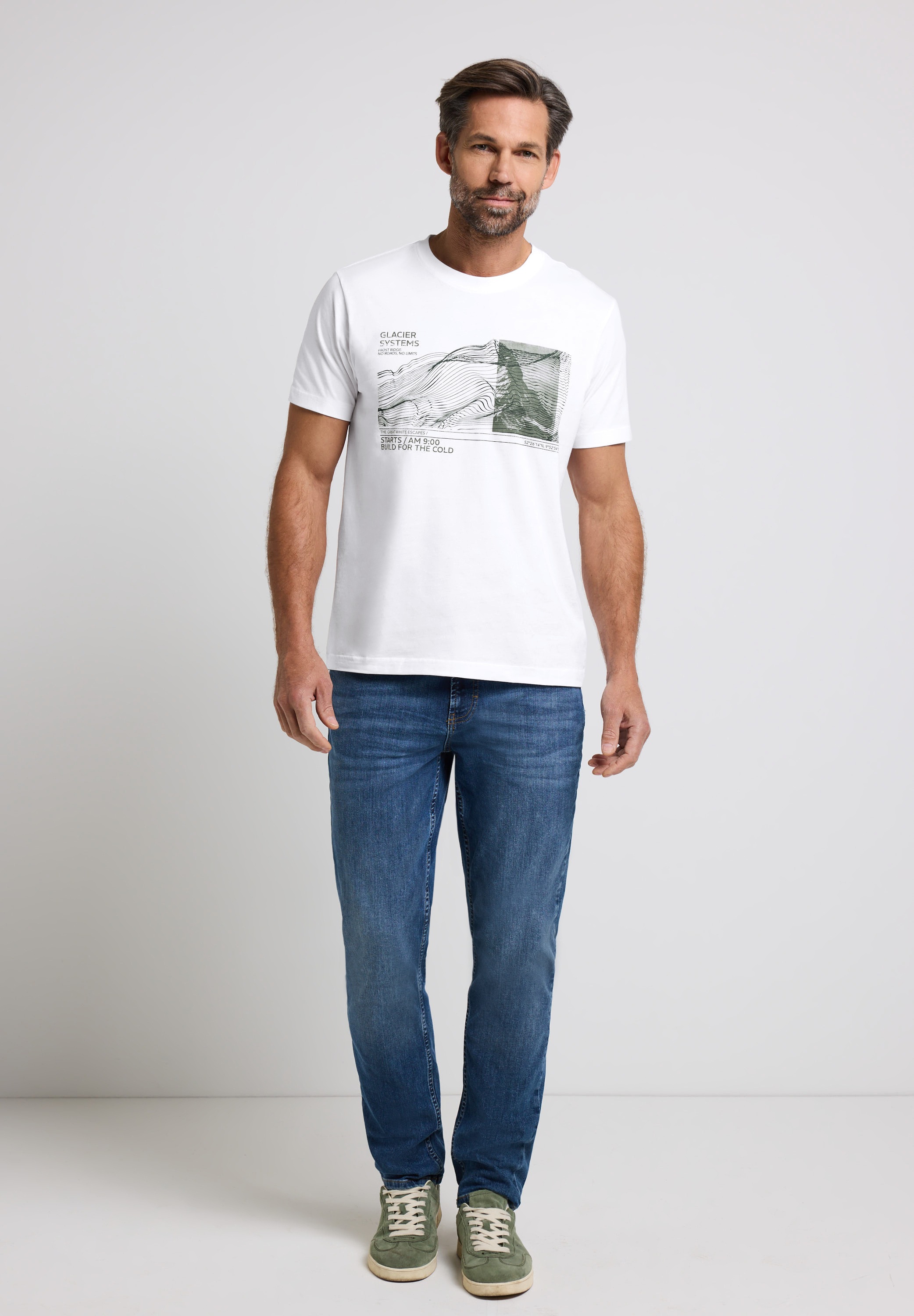 Thumbnail - STREET ONE MEN T-Shirt aus reiner Baumwolle