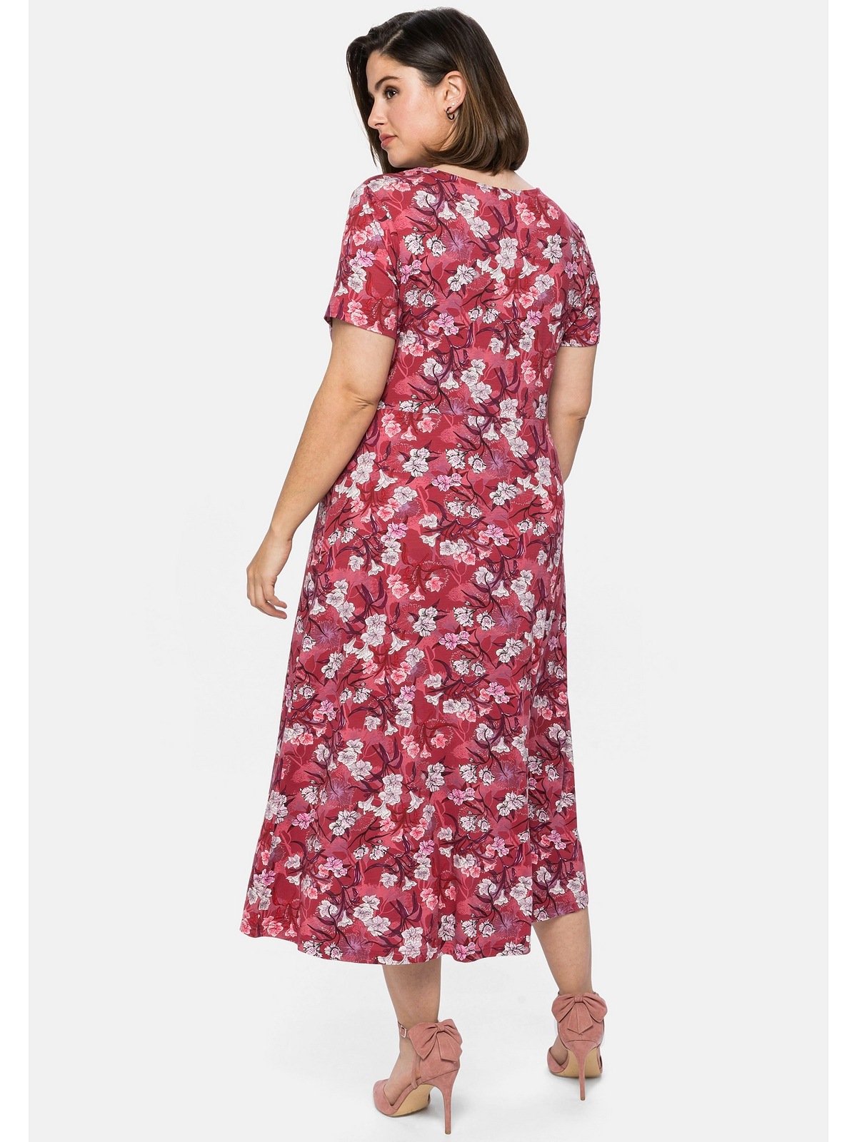 sheego by Joe Browns Jerseykleid »Große Größen«, mit Blumendruck, in Midi-Länge