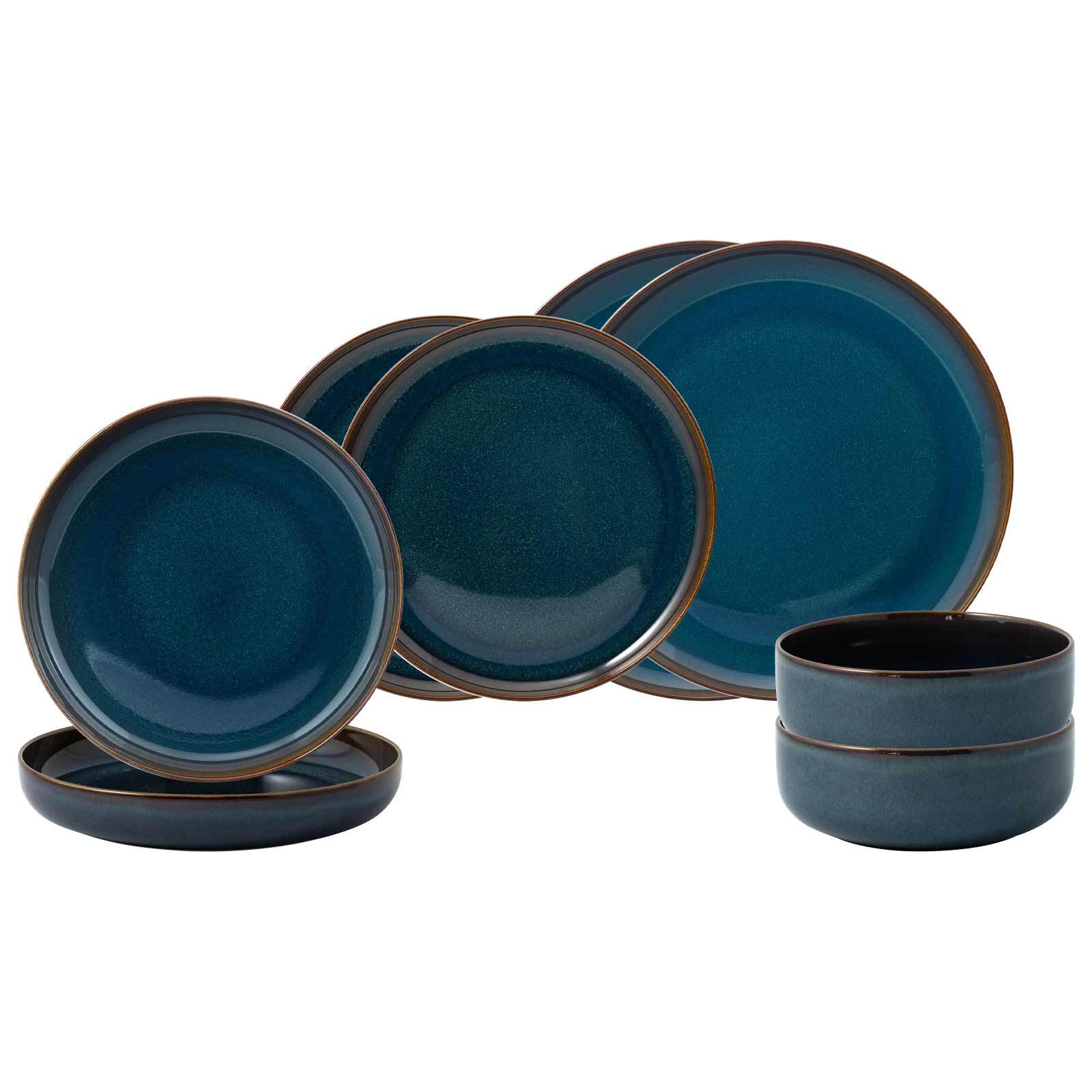 like. by Villeroy & Boch Geschirr-Set "Einsteiger-Set Crafted 8er Set" Spülmaschinengeeignet, Mikrowellengeeignet