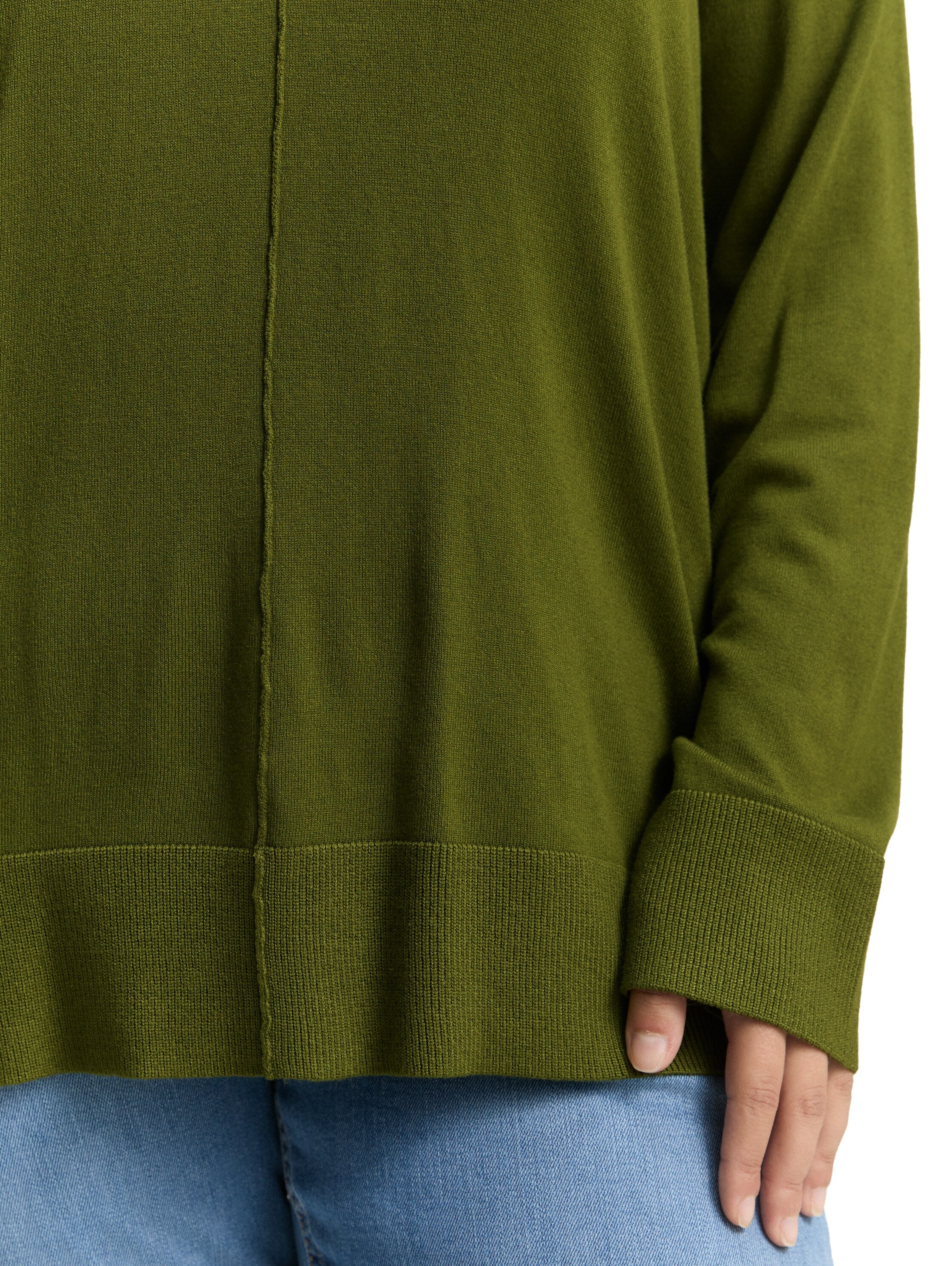 TOM TAILOR PLUS Strickpullover, mit Ziernaht günstig online kaufen