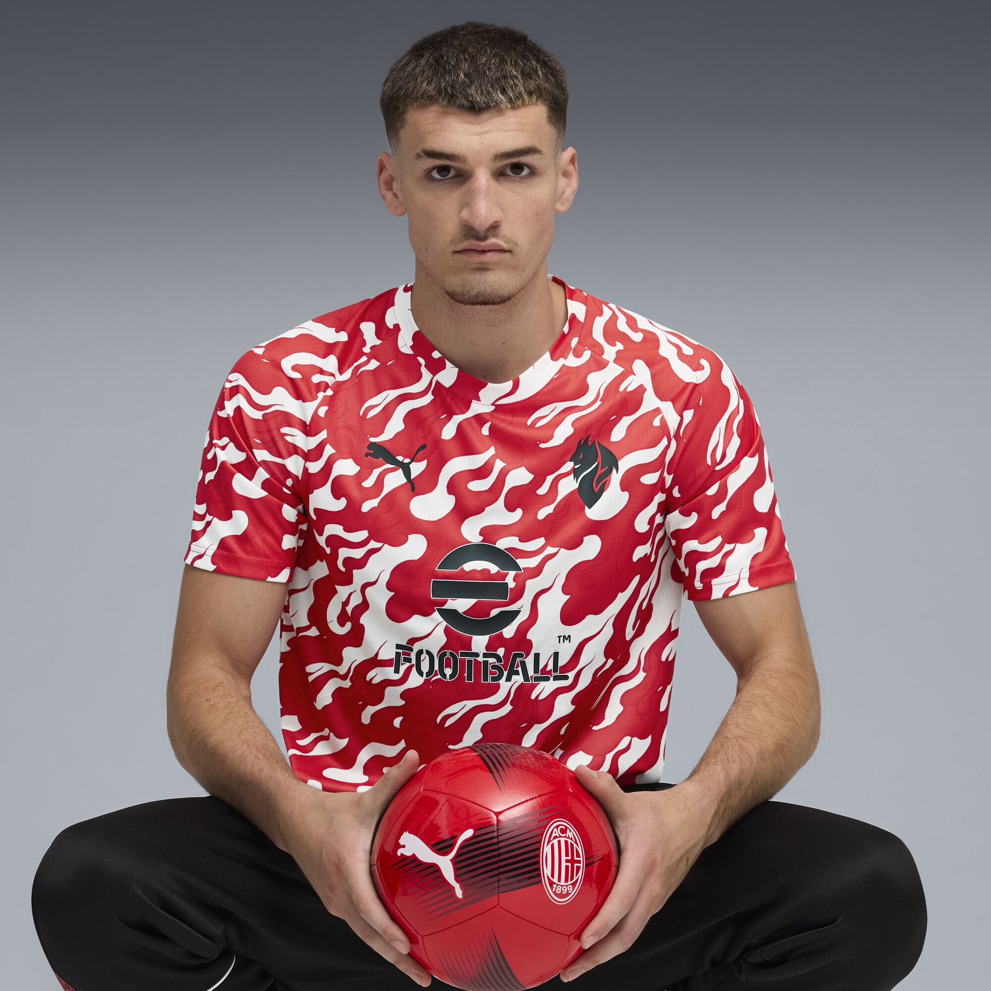 PUMA Trainingsshirt »AC Milan Aufwärmtrikot Herren«