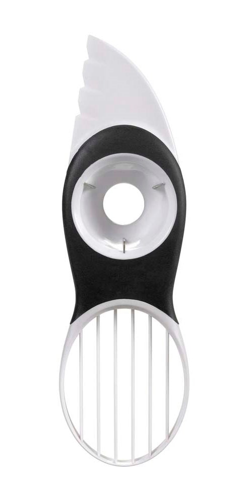 OXO Good Grips Obstschneider "3-in-1-Avocadoschneider" zum Teilen, Entkernen und Schneiden von Avocados