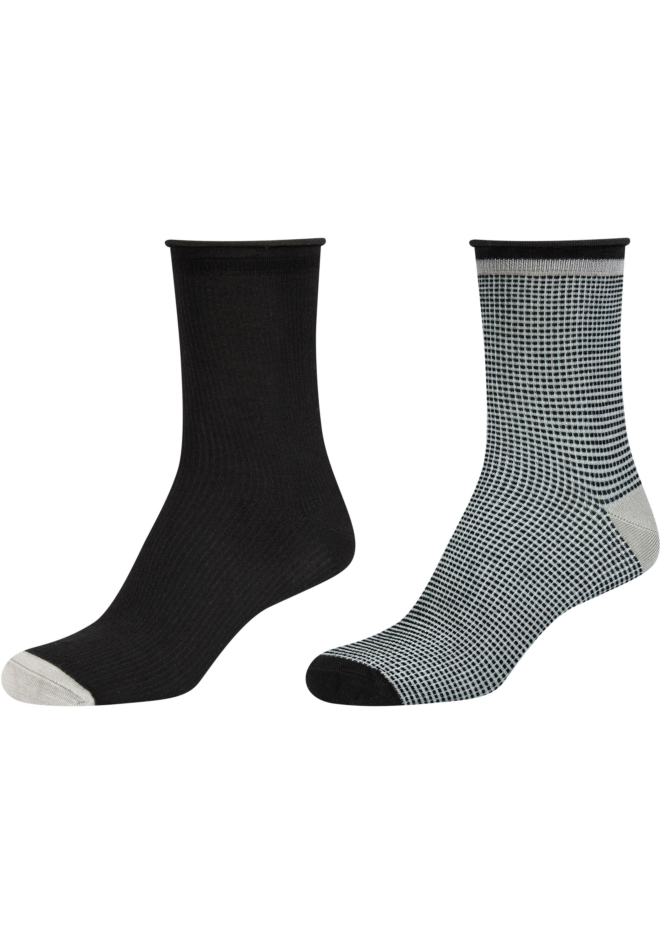 Camano Langsocken »silky touch«, (4 Paar), mit verstärkter Ferse