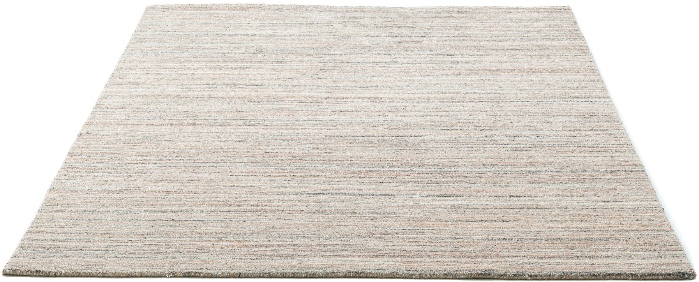 THEKO Teppich »San Diego«, rechteckig, handgewebt, 60% Wolle, Knüpfoptik, meliert, leichter seidiger Glanz