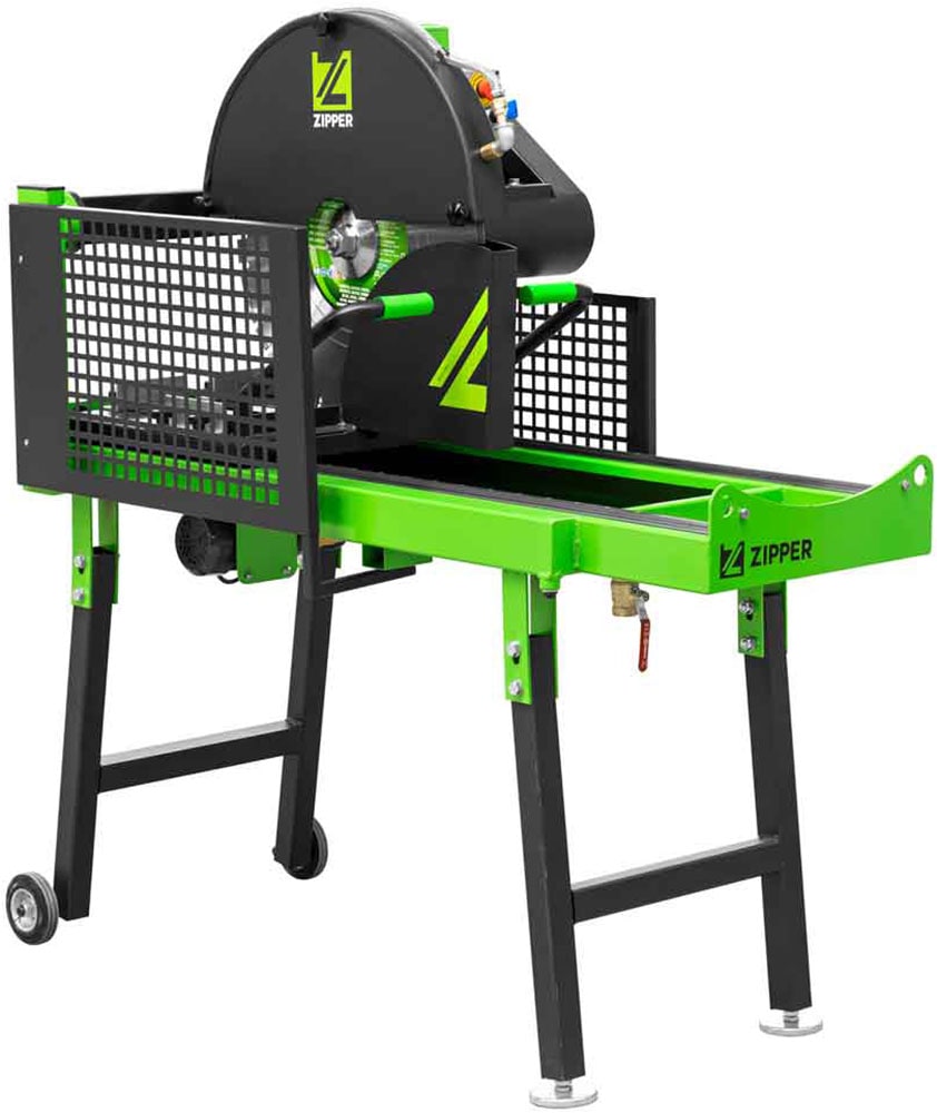 ZIPPER Steintrenner, Ziegelschneidmaschine mit leistungsstarkem 4 kW Motor