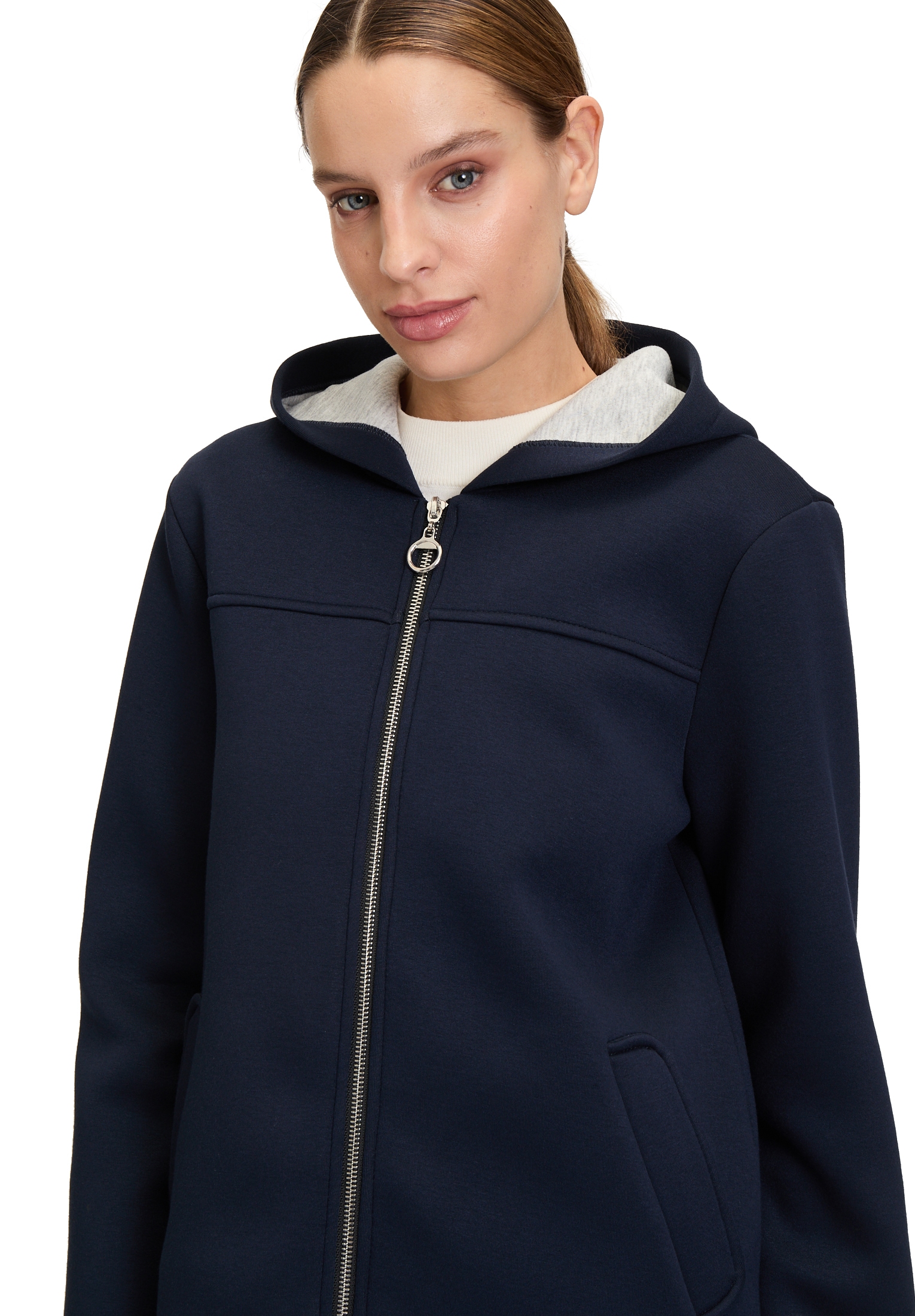 Amber & June Outdoorjacke »Amber & June Übergangsjacke mit Kapuze«, mit Kapuze
