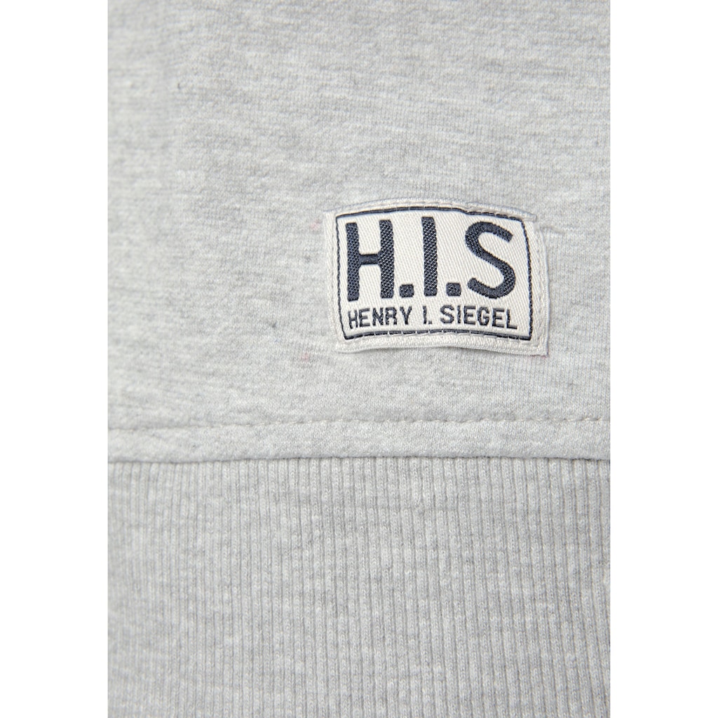 H.I.S Sweatshirt, mit gestreiftem Tape, Loungewear, Loungeanzug