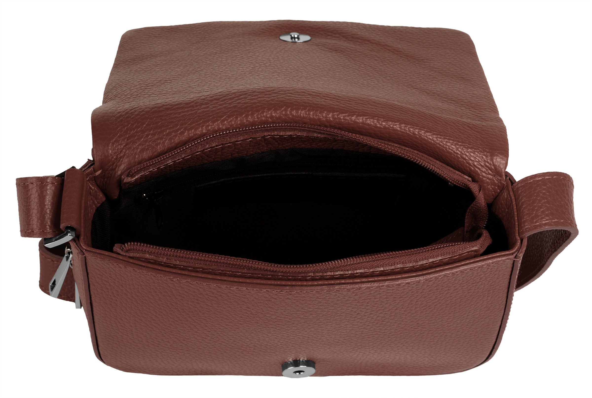 Cluty Henkeltasche, echt Leder, Made in Italy