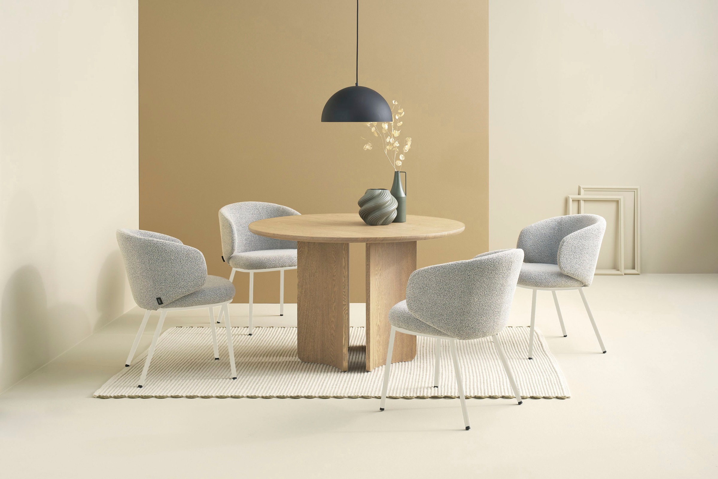 SCHÖNER WOHNEN-Kollektion Esszimmerstuhl "SUNJA" () 1 Stk.Bezug Bouclé, Unt günstig online kaufen