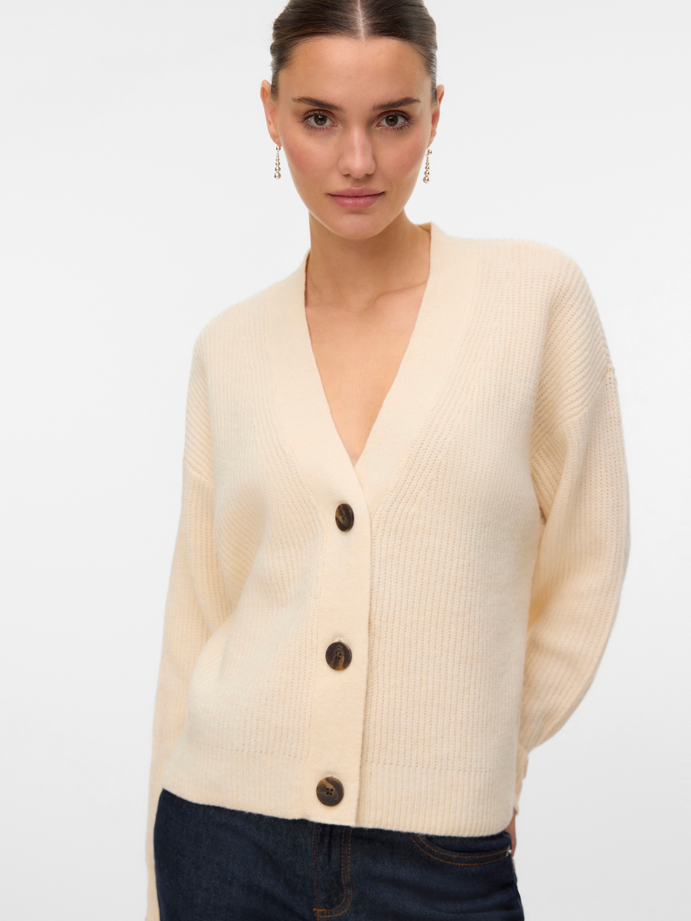Vero Moda Strickjacke "VMARIES LS V-NECK CARDIGAN BF" günstig online kaufen