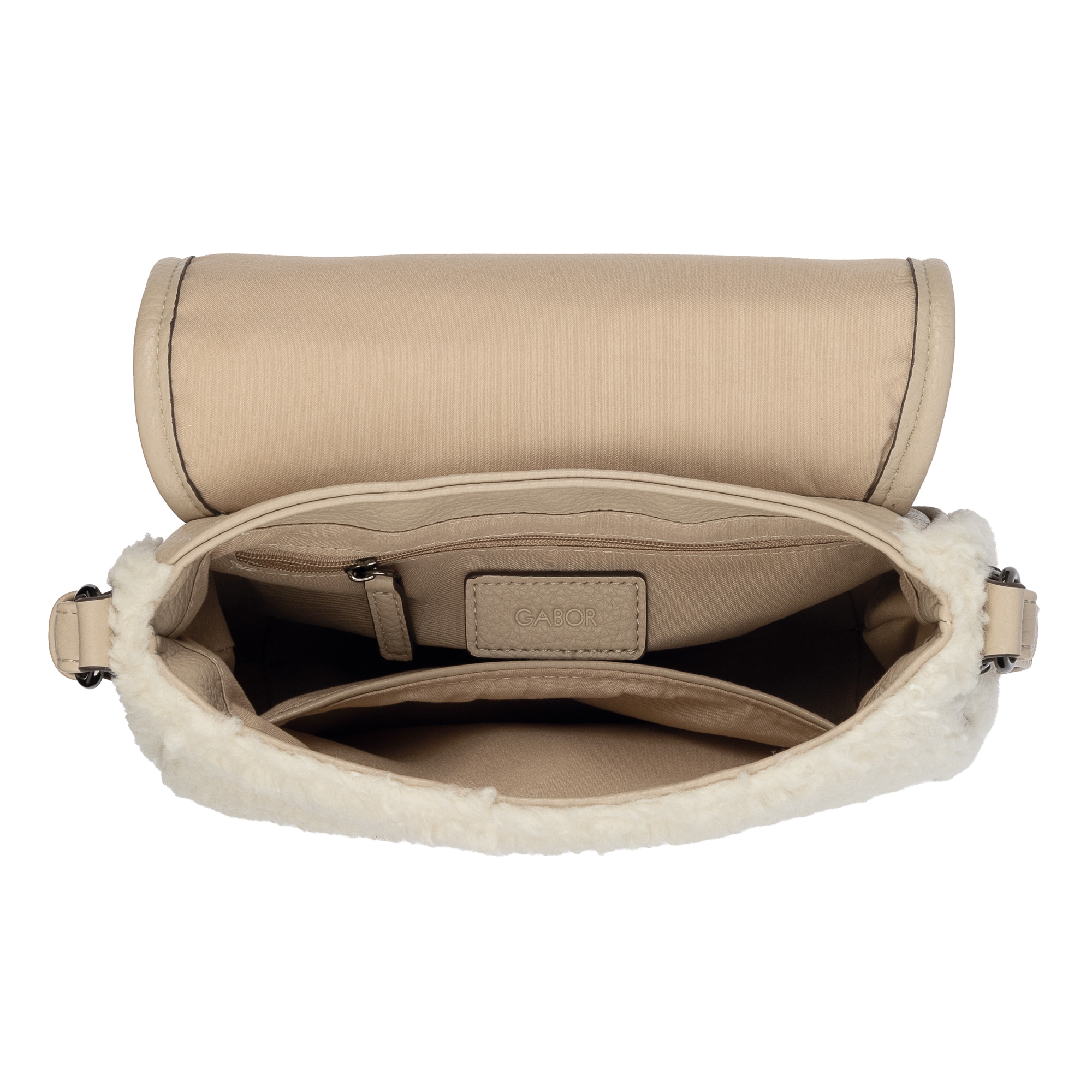 Gabor Umhängetasche »Granada Fur« Damen Schultertasche in Plüsch-Optik