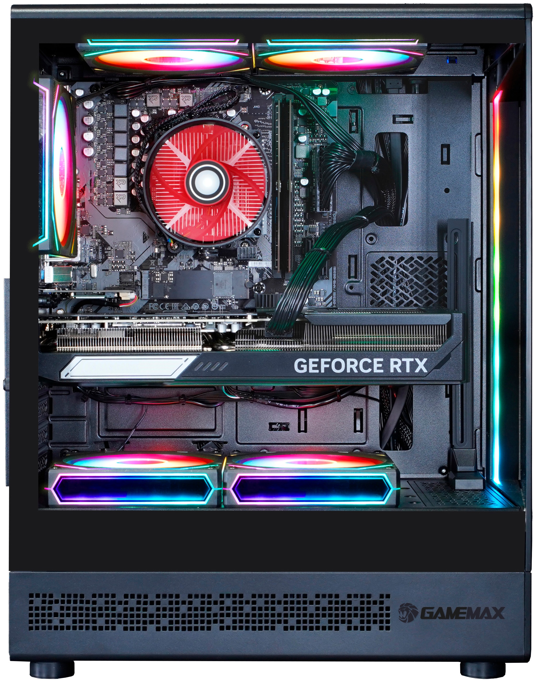GAMEMAX Gaming-PC-Komplettsystem »VISTA COC AB 2905« 27 ″ AMD Ryzen 7 GeForce RTX 5060 Ti 32 GB RAM 1.000 GB SSD