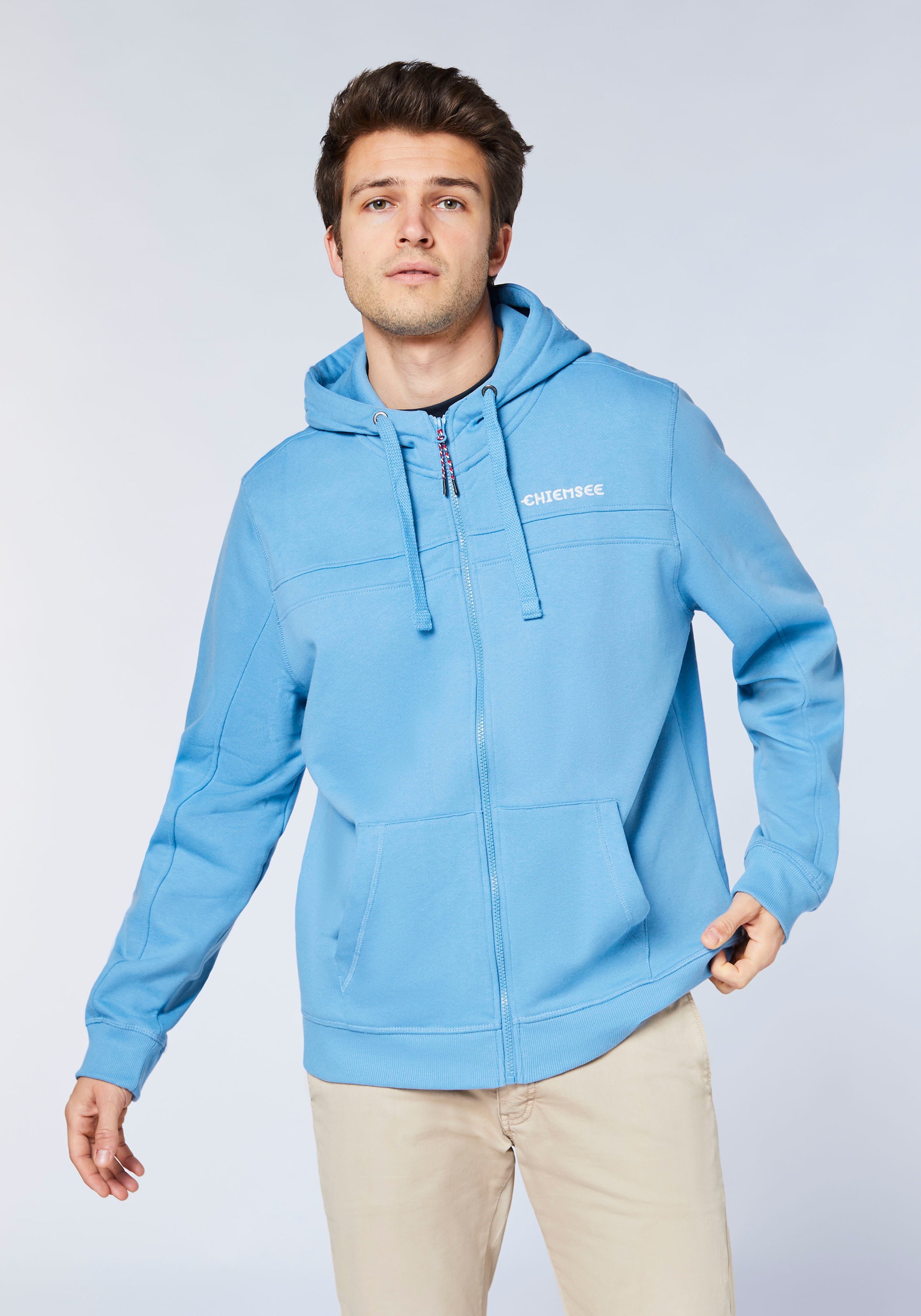CHIEMSEE Men's Hoodie Blue Jasper Size S 2