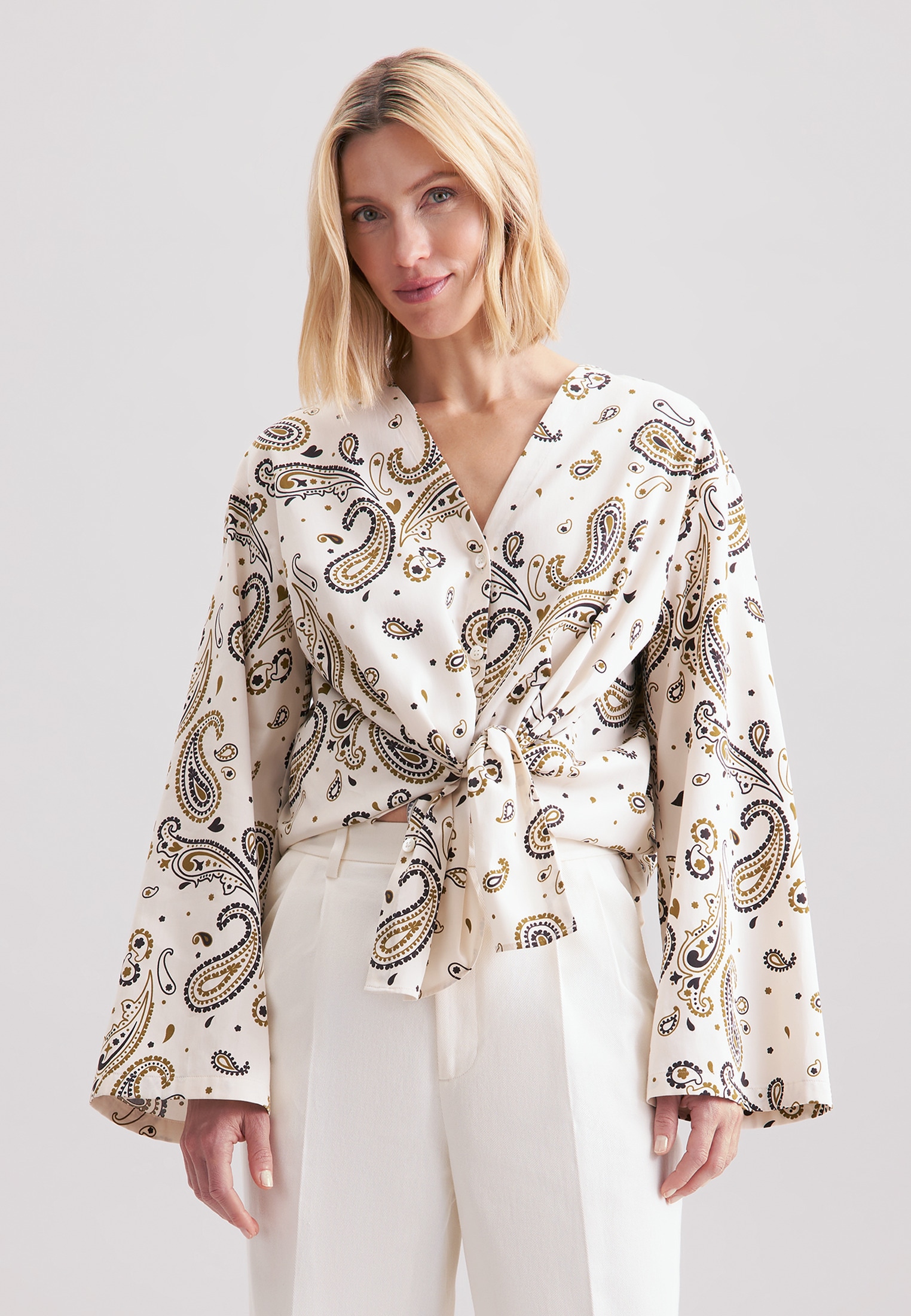 seidensticker Klassische Bluse "Schwarze Rose", Tunika Paisley günstig online kaufen