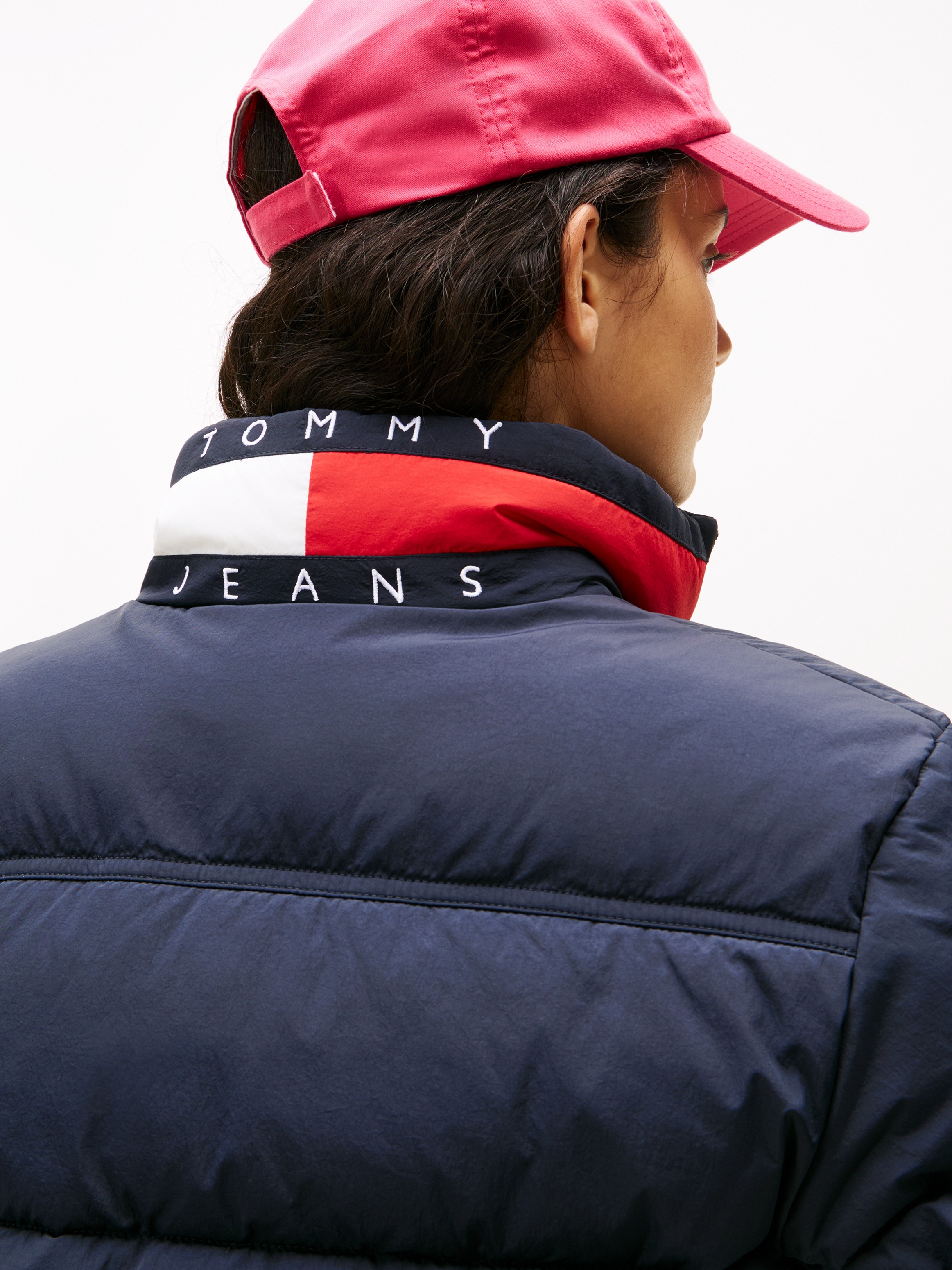 Tommy Jeans Steppjacke "TJW ESS PUFFER FLAG JACKET EXT" günstig online kaufen