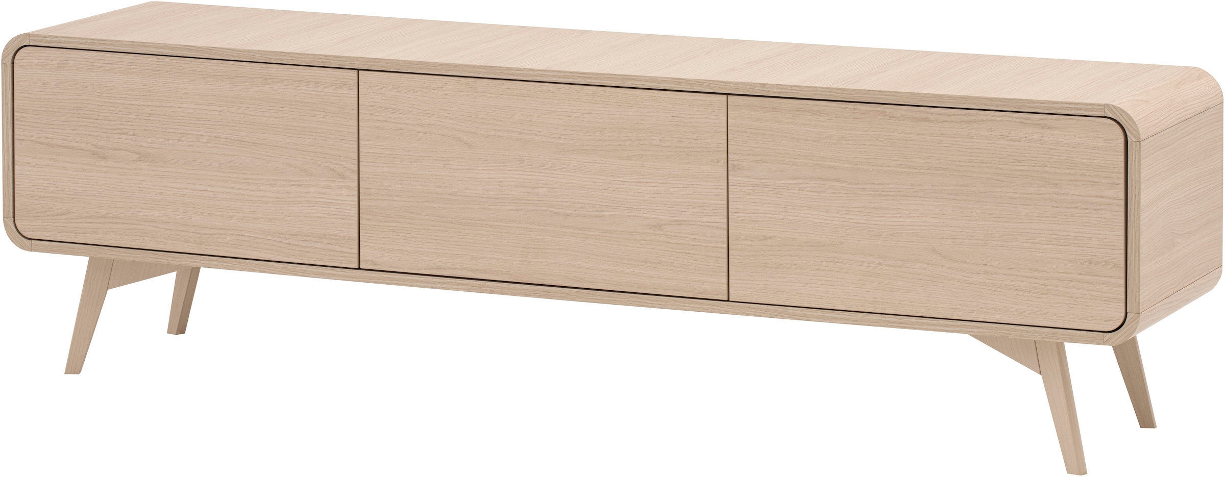 Home affaire Lowboard "Torsby, moderner TV-Schrank, Kommode in Eiche Natur, günstig online kaufen
