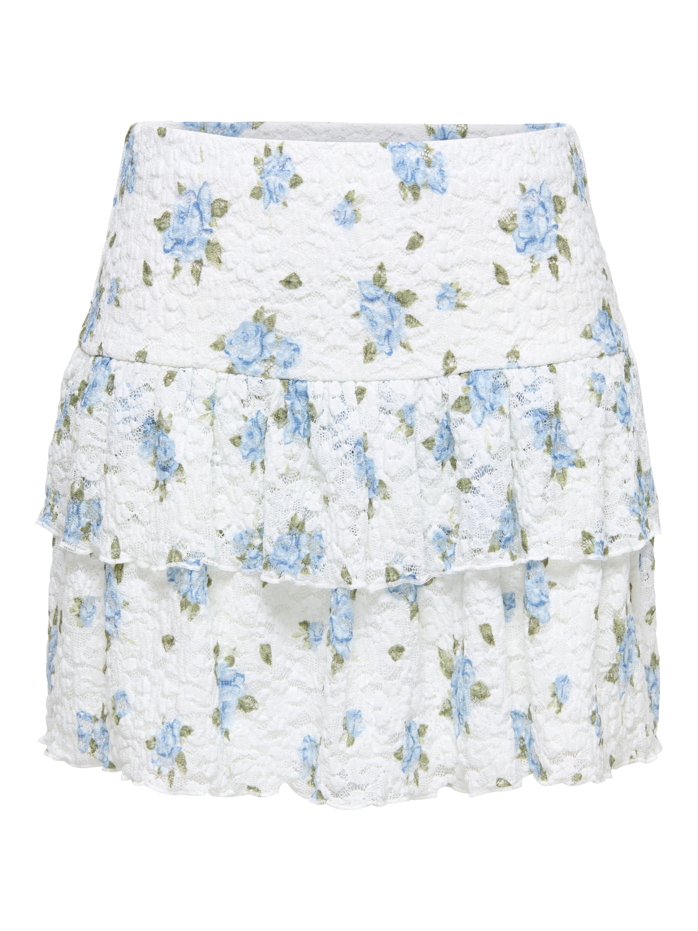 ONLY Minirock »ONLSAGA LACE MINI SKIRT« Materialmix