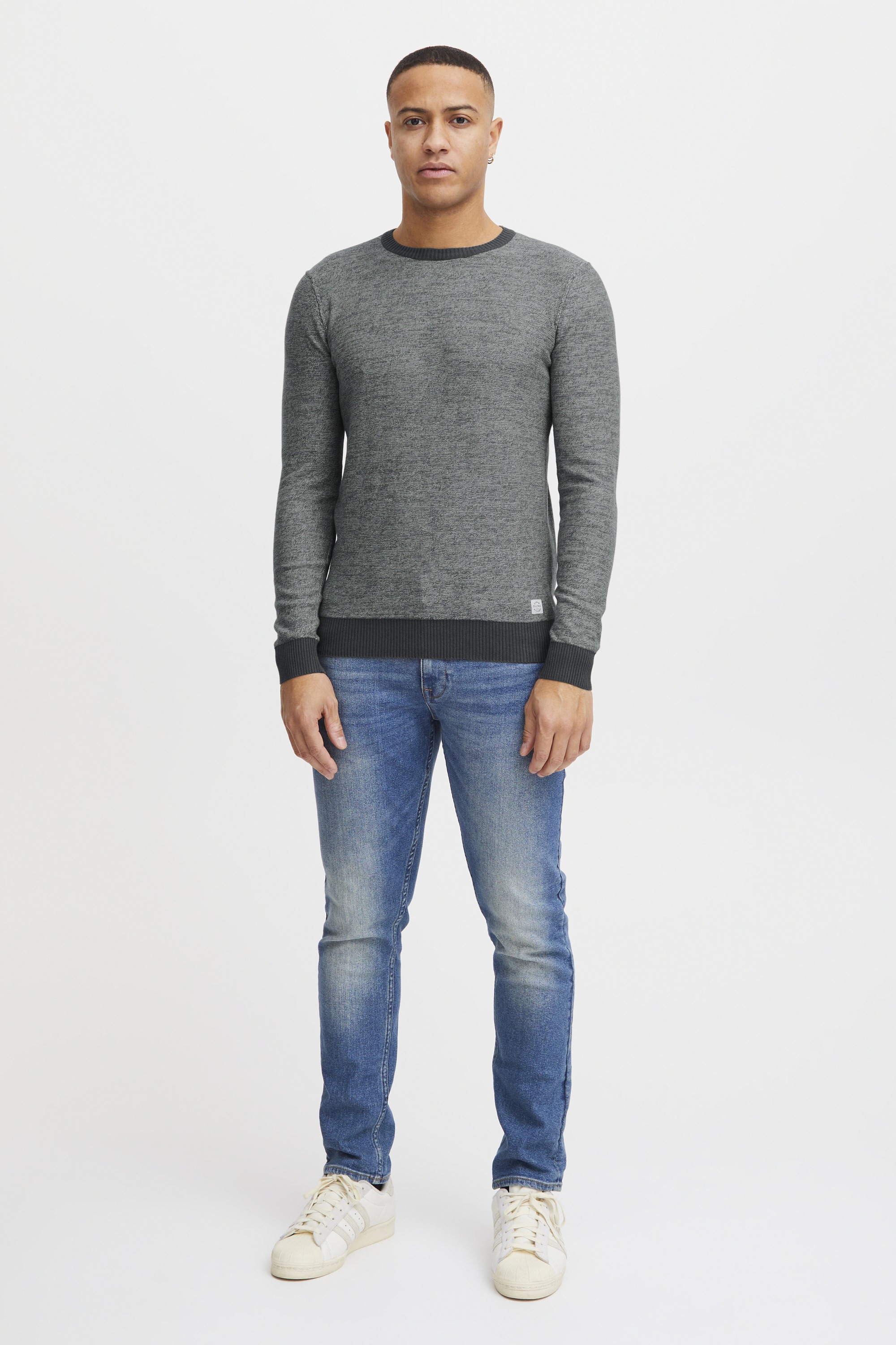 Thumbnail - Blend Rundhalspullover "BHNathan" Strickpullover mit farblich abgesetzten Abschlüssen