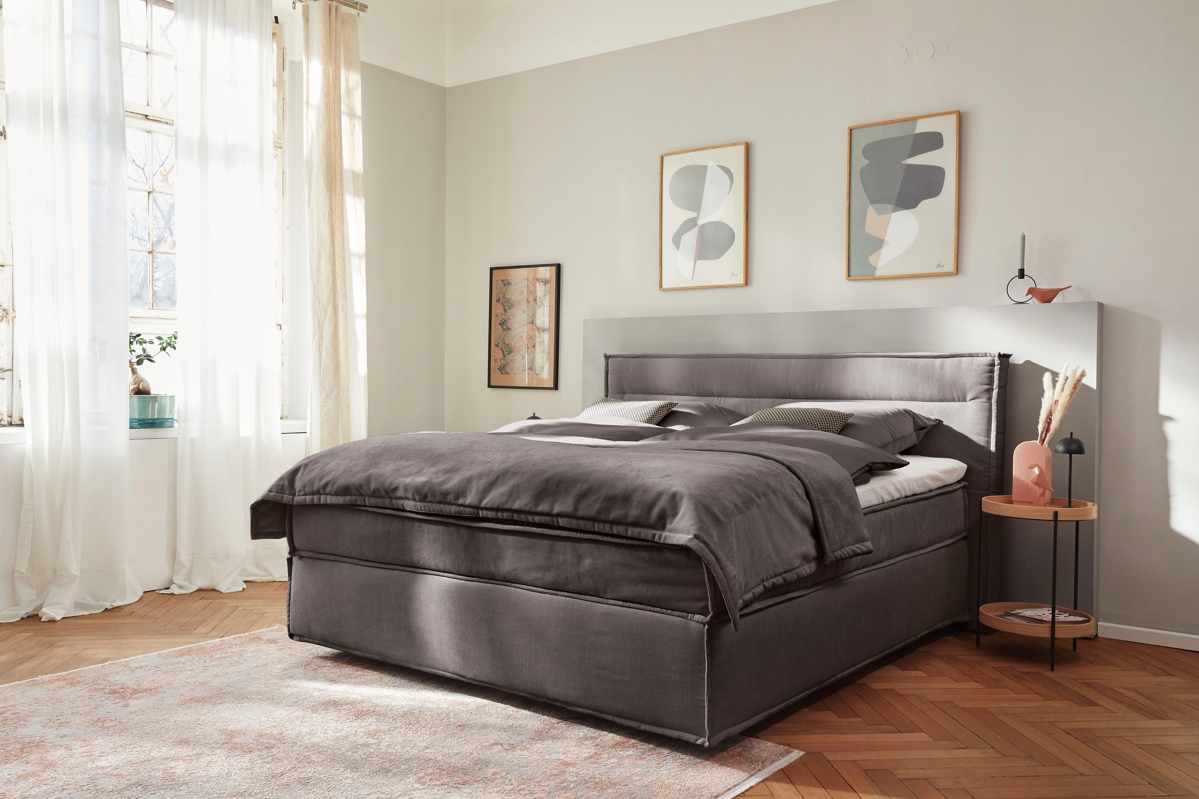 Musterring Boxspringbett »JustB! SC100« schwebende Optik, inklusive Topper, verschiedene Farben, 180 x 200 cm