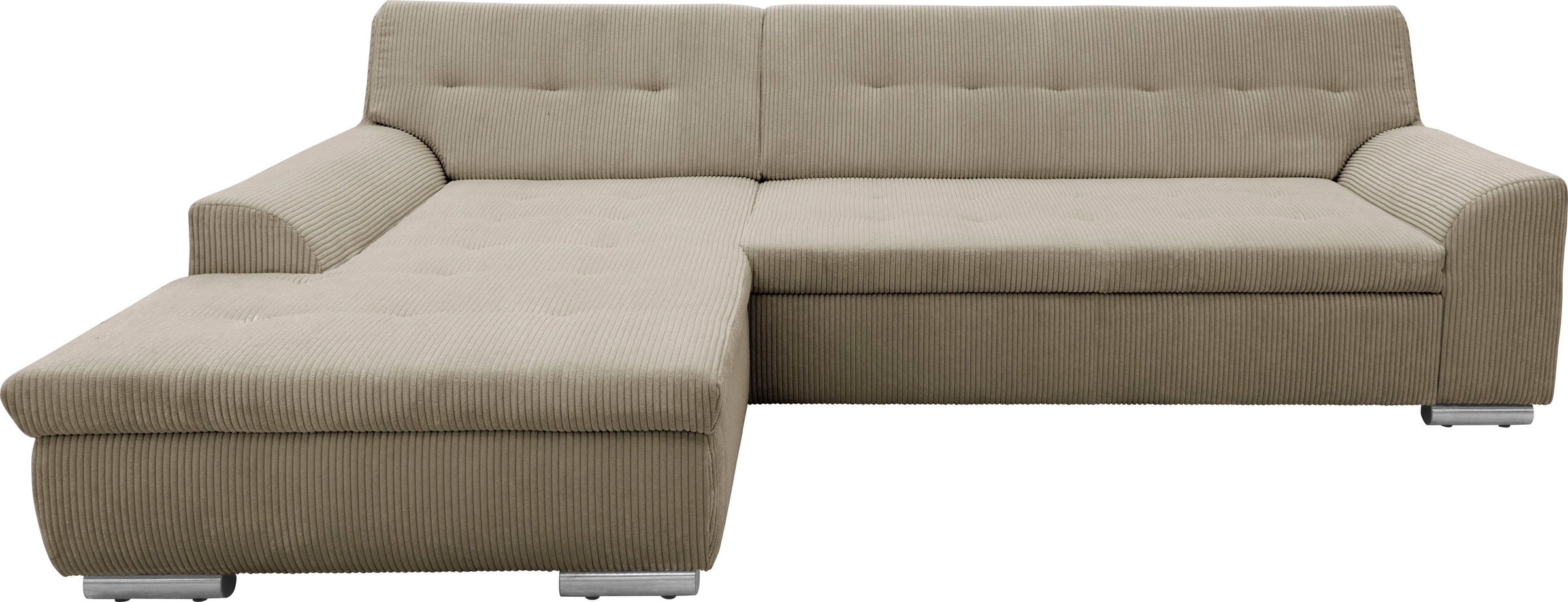 DOMO collection Ecksofa "Treviso viele Bezüge, auch in Cord, L-Form, B/T/H: günstig online kaufen