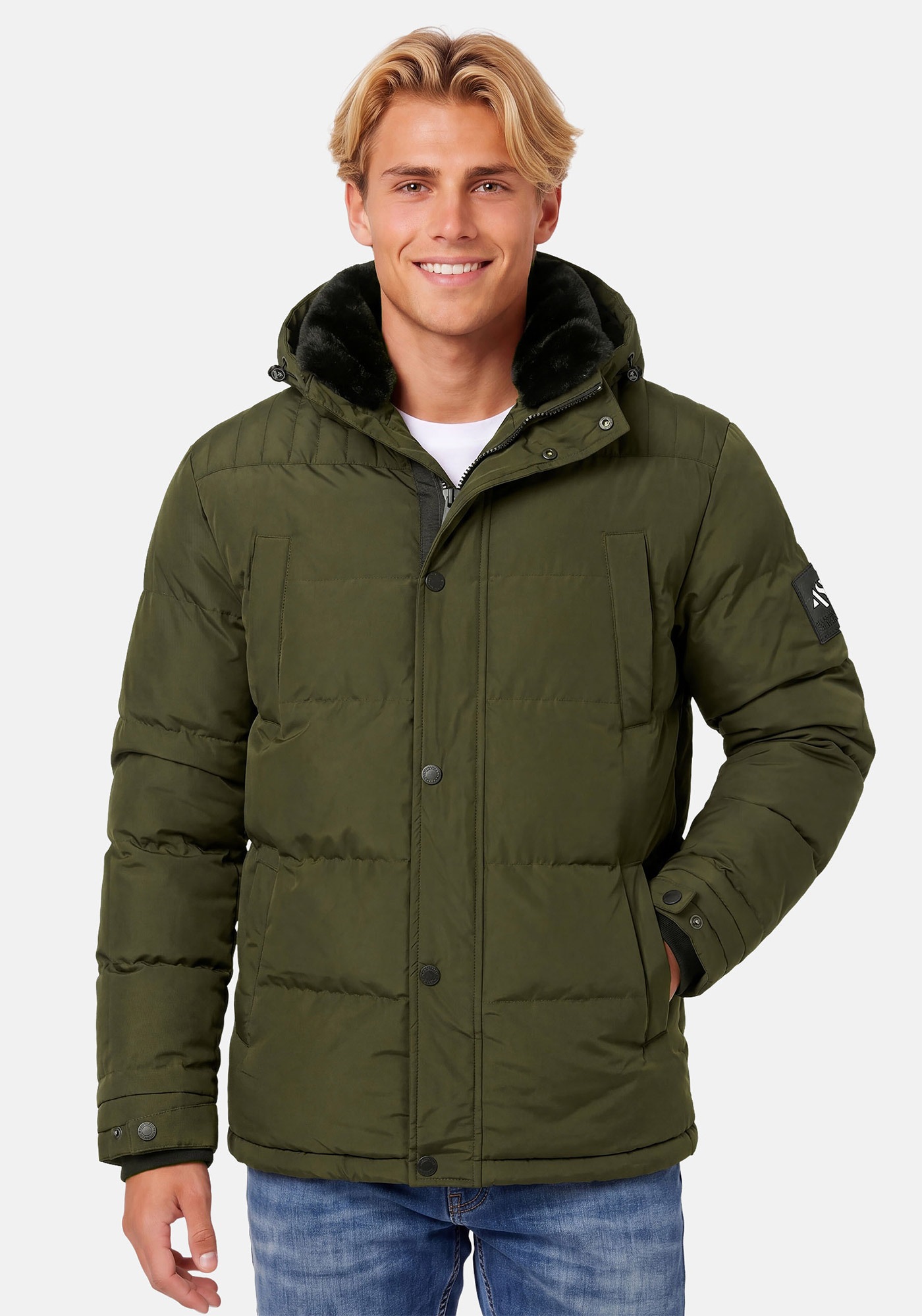 Alessandro Salvarini Winterjacke »ASEzkimo« mit warmen Teddyfell