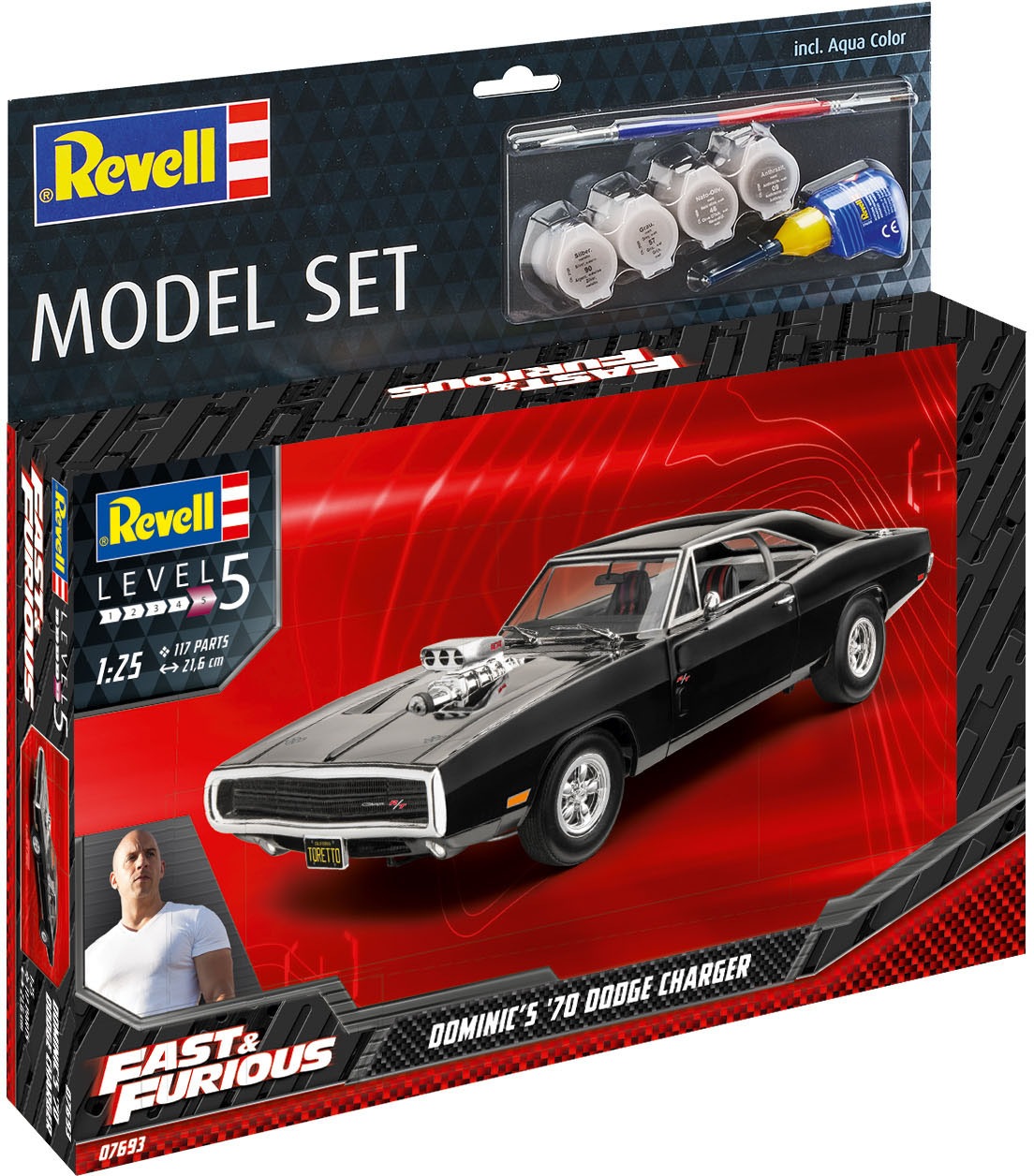 Revell® Modellbausatz »Fast & Furious - Dominics 1970 Dodge Charger«, 1:25