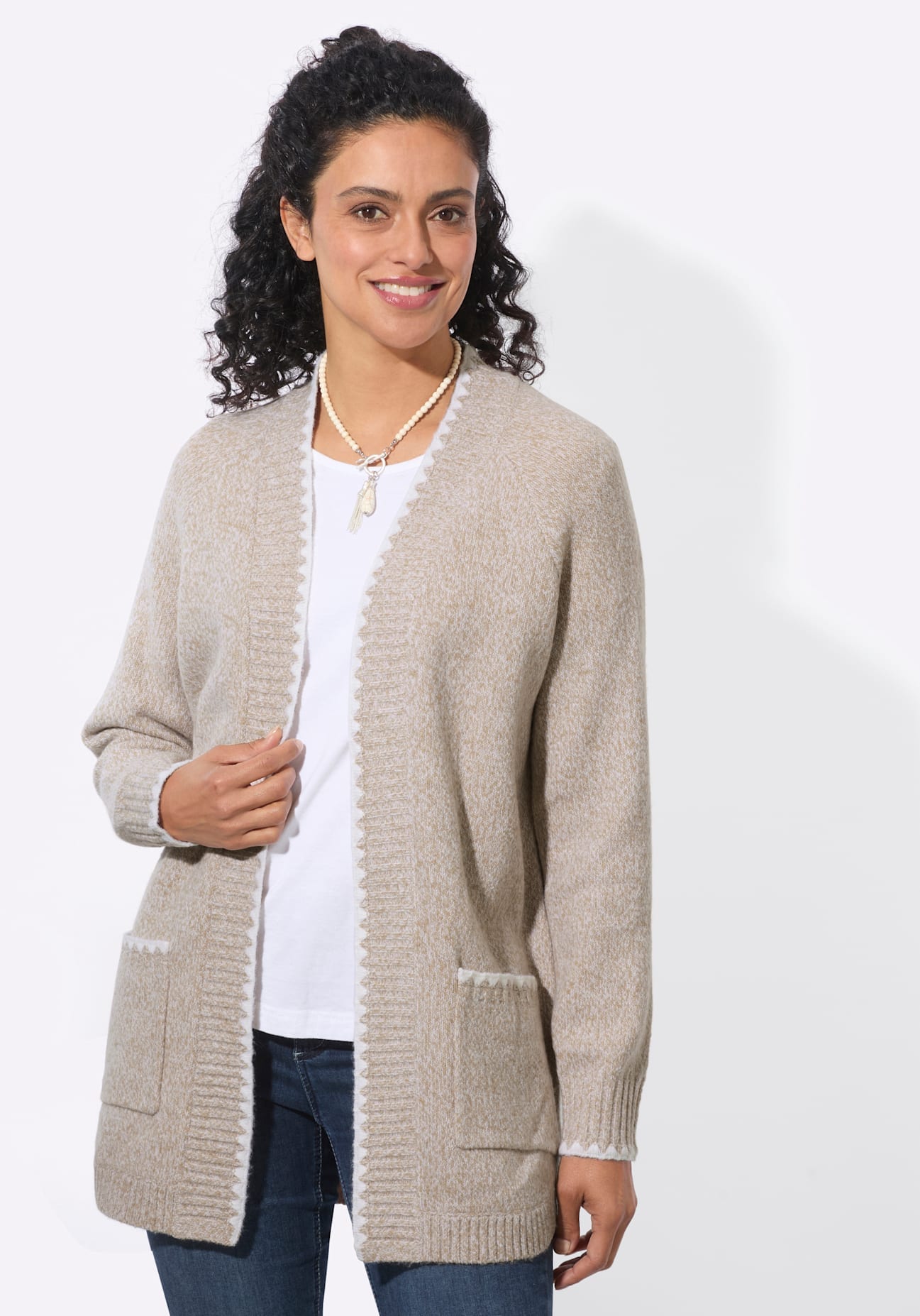 Casual Looks Longstrickjacke