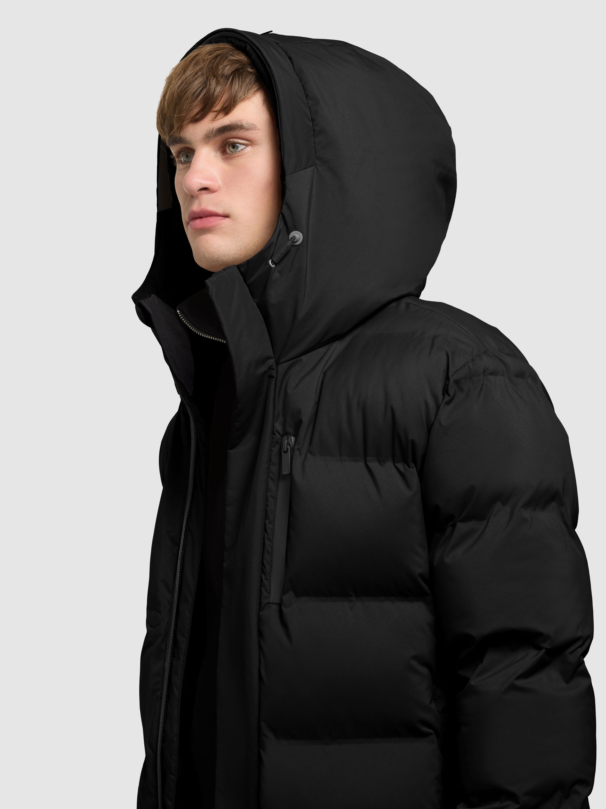 khujo Wintermantel »ERVIN« Reißverschlusstaschen, Ärmeltasche, 2 in 1 Optik