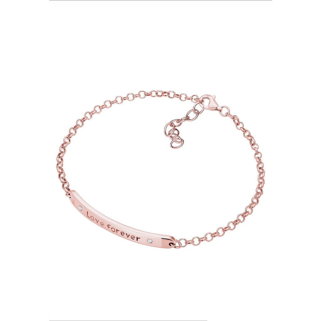 Elli Armband »Love forever Kristalle Sterling Silber«