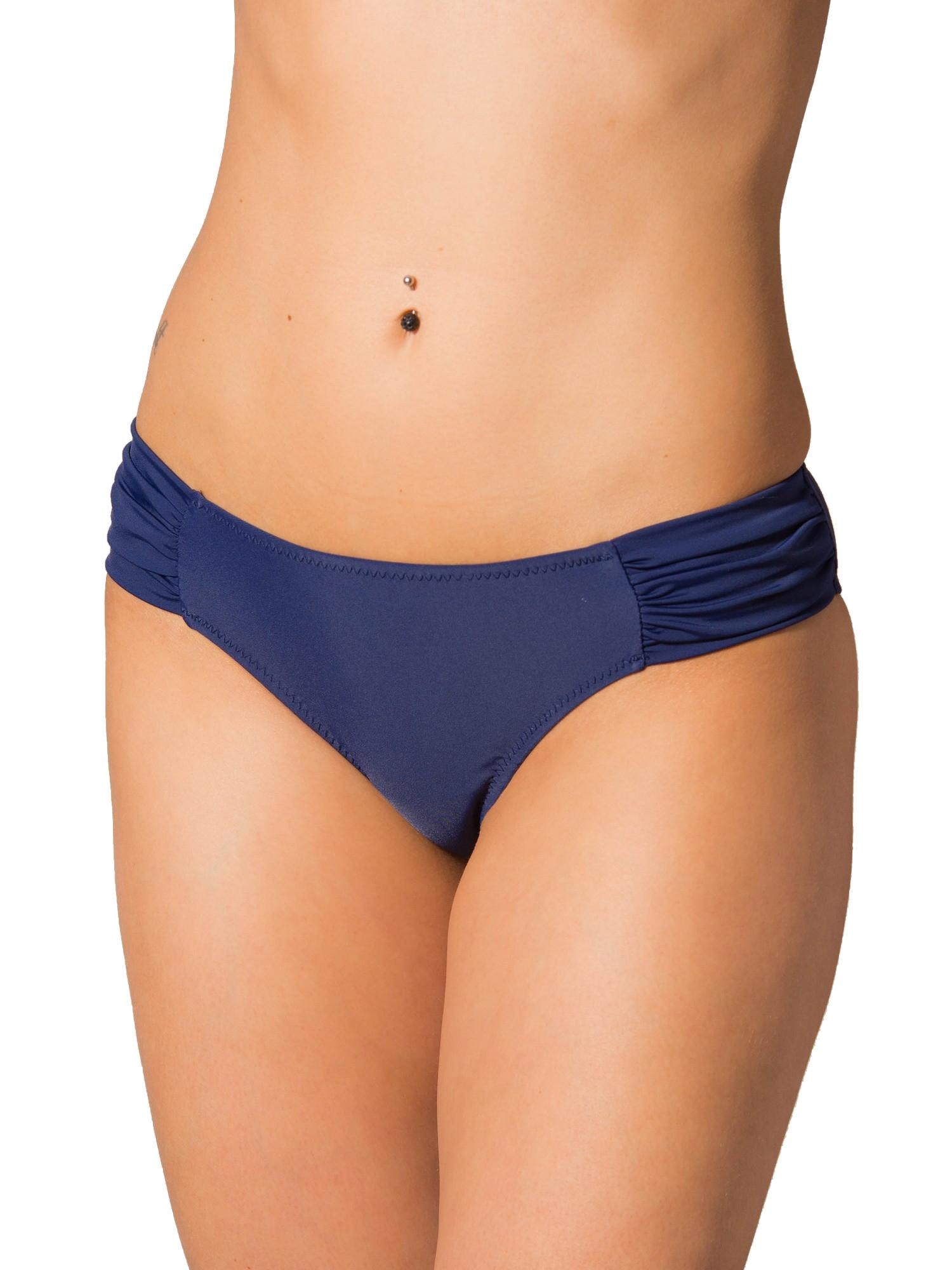 AQUARTI Bikini-Hose "Bikinihose Aquarti Damen Bikinihose mit seitlichen Raffungen"