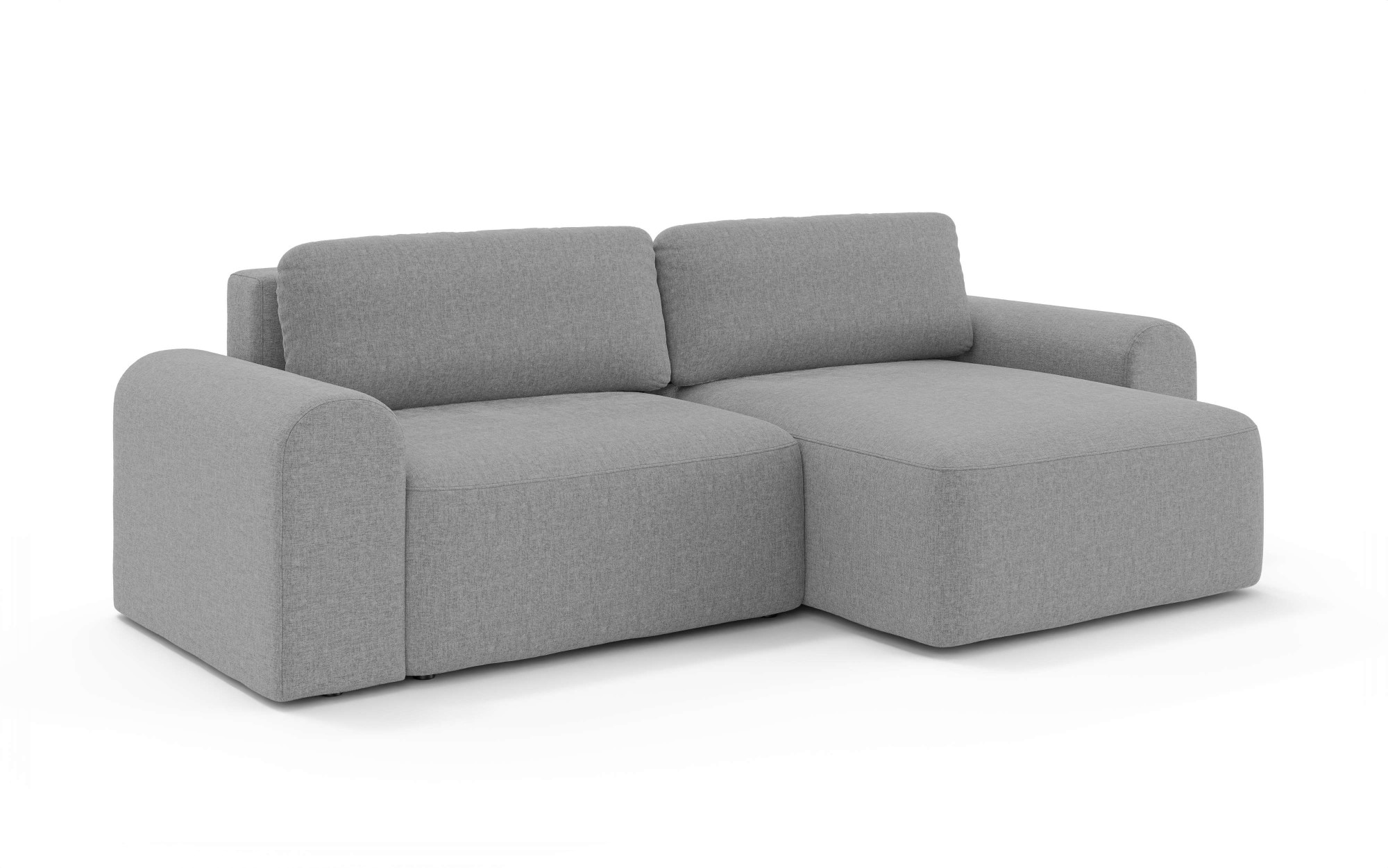 OTTO home Ecksofa »LEOO universell Schlafsofa mit Bettkasten, Maße B/T/H: 272/152/84,5 cm«, L-Form mit Recamiere rechts oder links montierbar, hoher Sitzkomfort