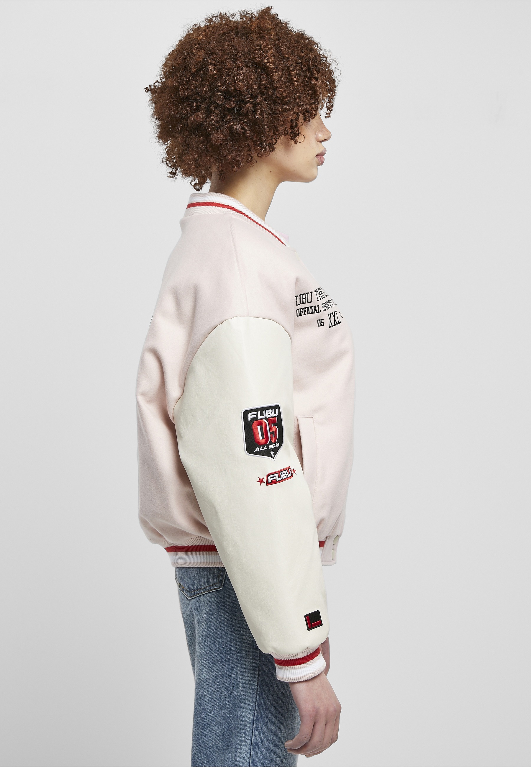 Fubu Anorak »Fubu Damen FW231-017-2 FUBU College Varsity Jacket« 1 Stk. tlg. ohne Kapuze