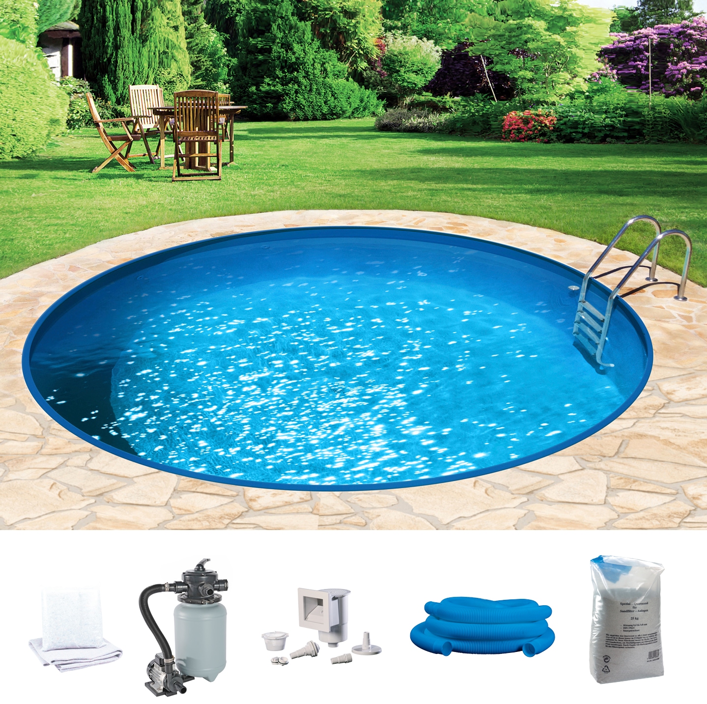 KONIFERA Rundpool "HOLIDAY 5" Höhe 120 cm, in verschiedenen Größen günstig online kaufen