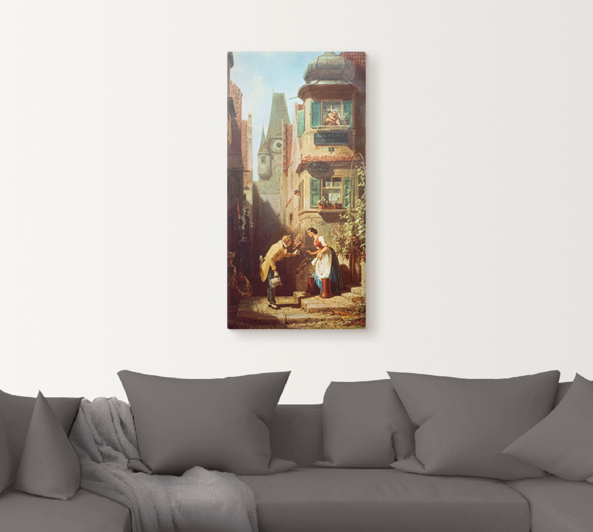 Artland Leinwandbild »Der ewige Hochzeiter. Um 1855/58« Paar 1 Stk. tlg. auf Holzrahmen gespannt