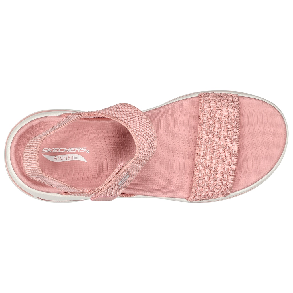 Skechers Sandale »GO WALK ARCH FIT SANDAL-POLISHED«, Sommerschuh, Sandalette, Klettschuh, für Maschinenwäsche geeignet