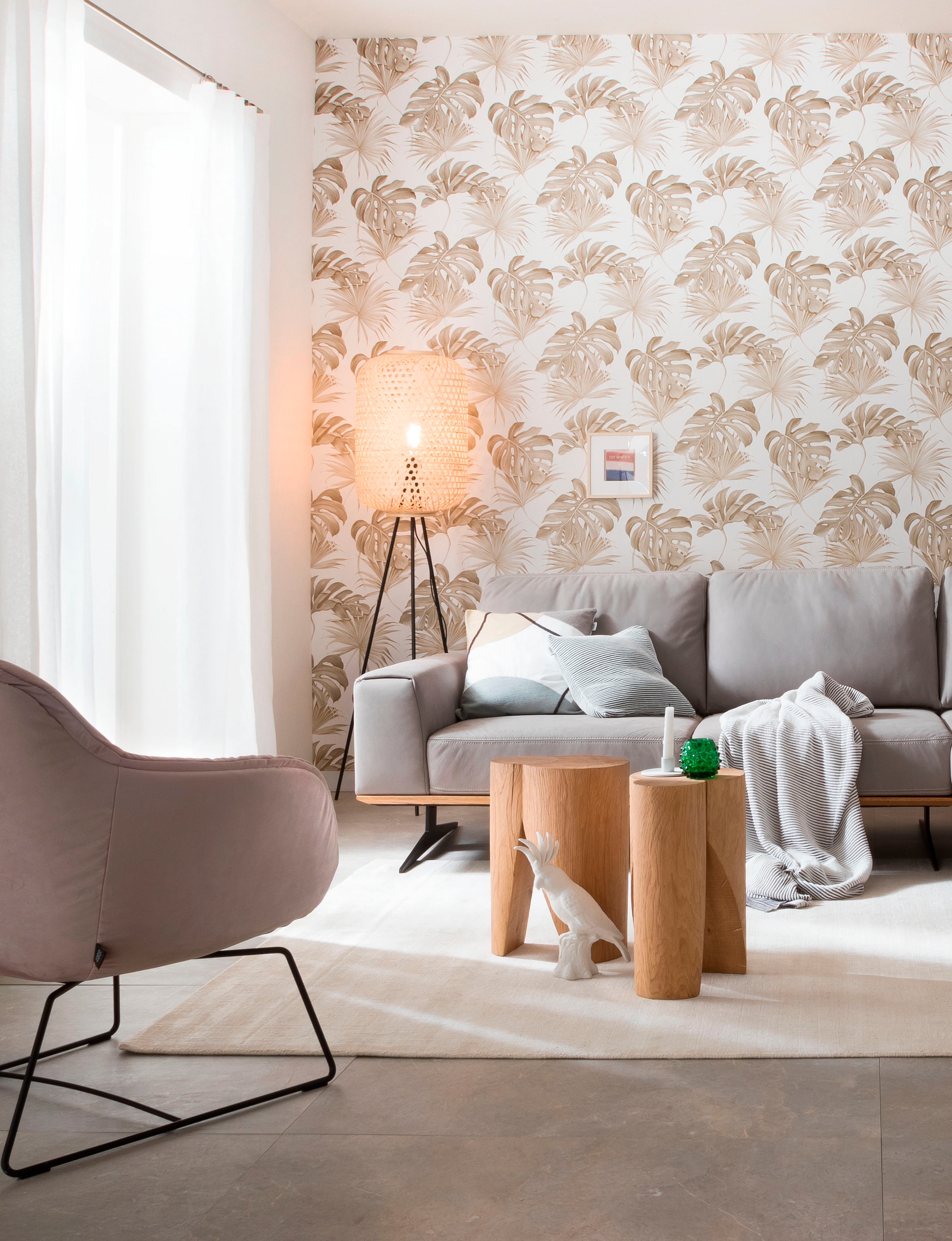SCHÖNER WOHNEN-Kollektion Teppich »Alessa« rechteckig 5 mm Höhe Viskose, Wohnzimmer
