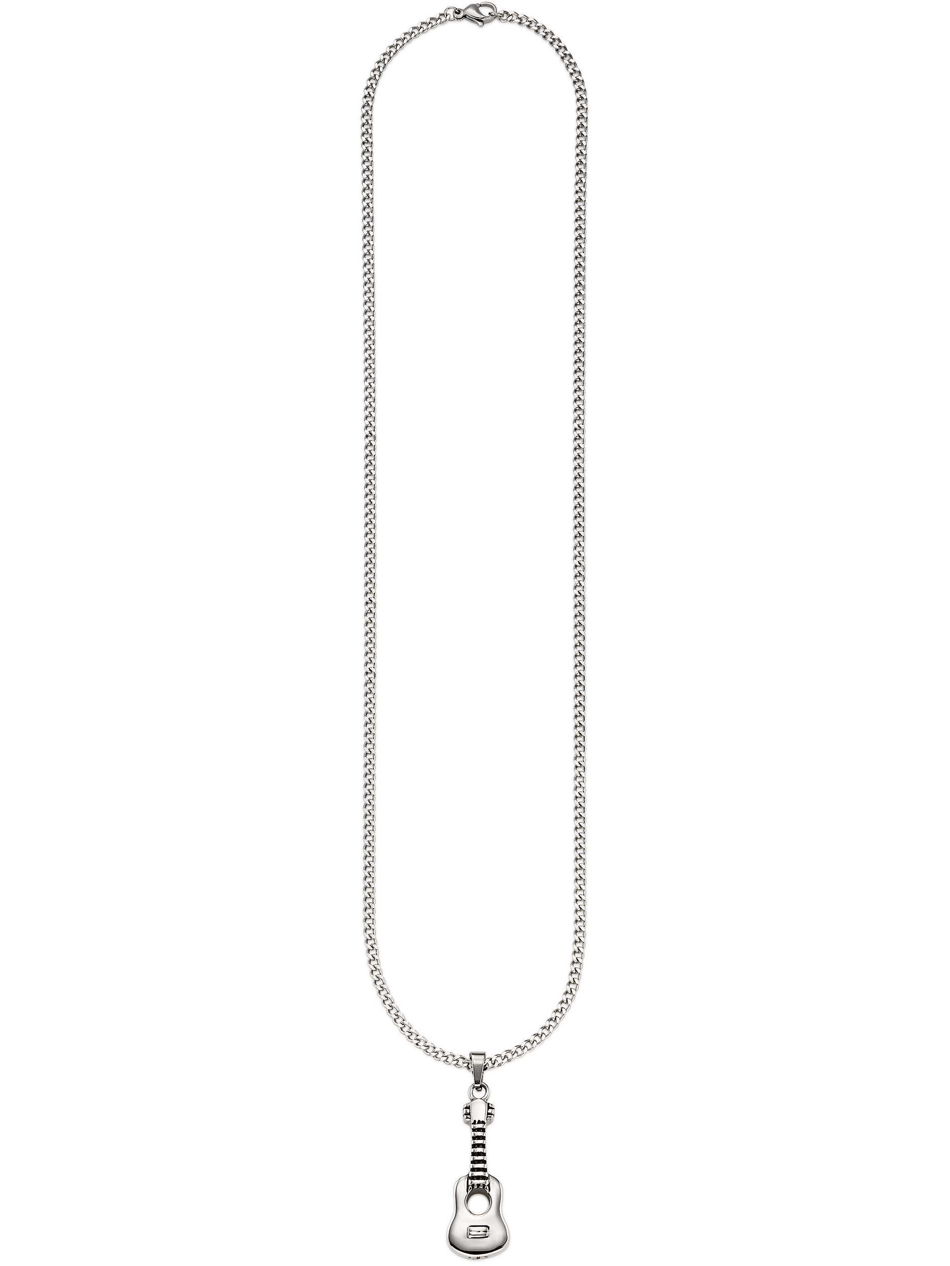 Bruno Banani Kette mit Anhänger »Edelstahlkette mit Girtarren-Design Anhänger«