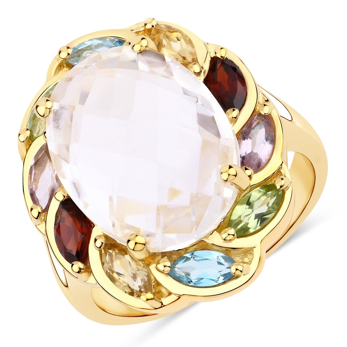 Fingerring RAFAELA DONATA "K701" Gr. 52, gelbgold, Fingerringe, Damen, 52, 2,8mm, Fingerring, aus Sterling Silber
