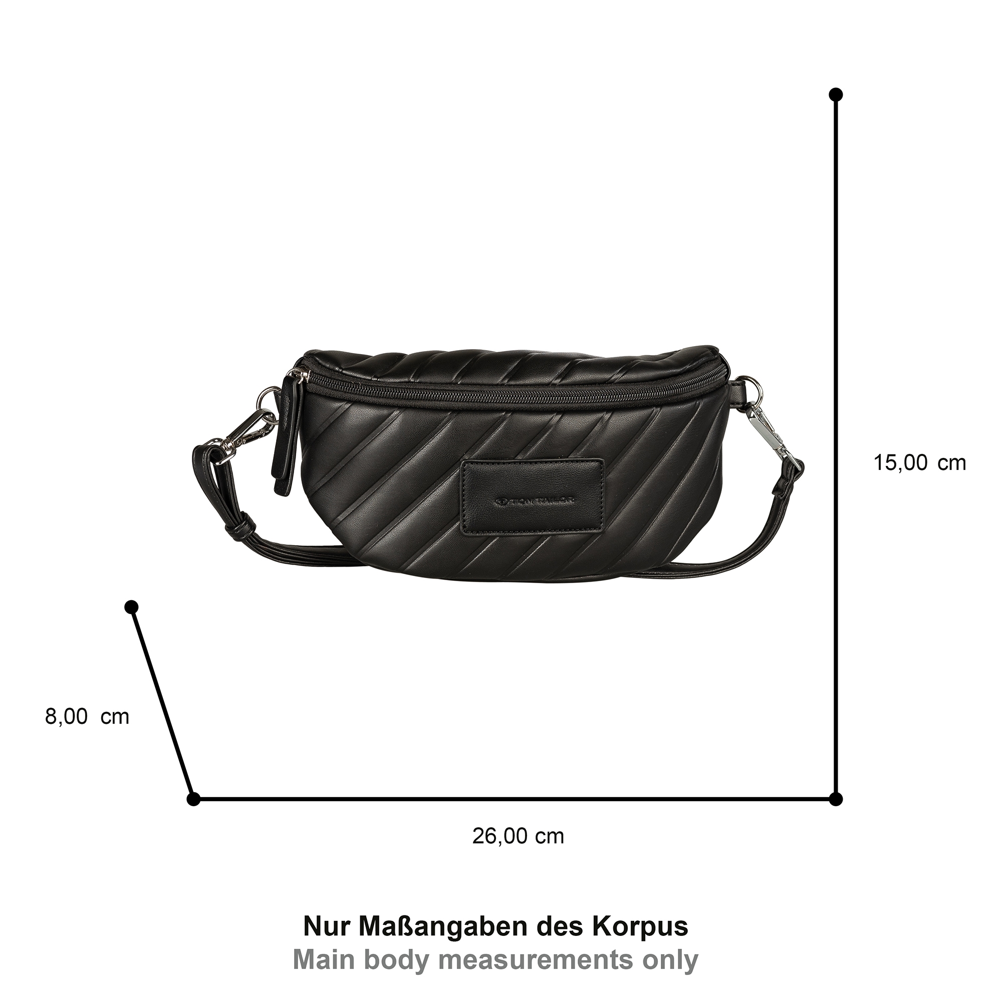 TOM TAILOR Bauchtasche »Mirela«, weich wattiert und elegant in trendigen Formaten