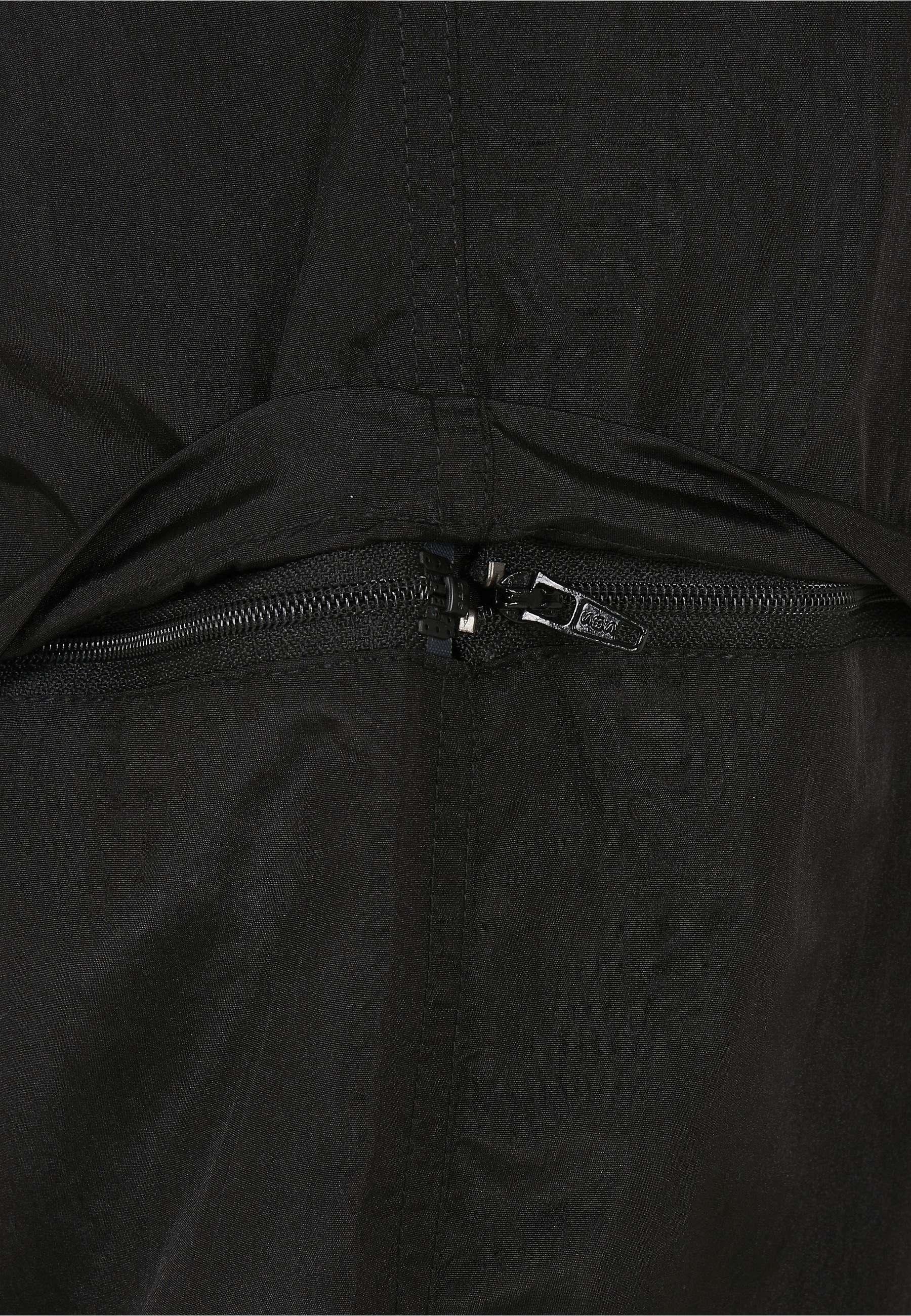 URBAN CLASSICS Stoffhose »Urban Classics Damen Ladies Shiny Crinkle Nylon Zip Pants«