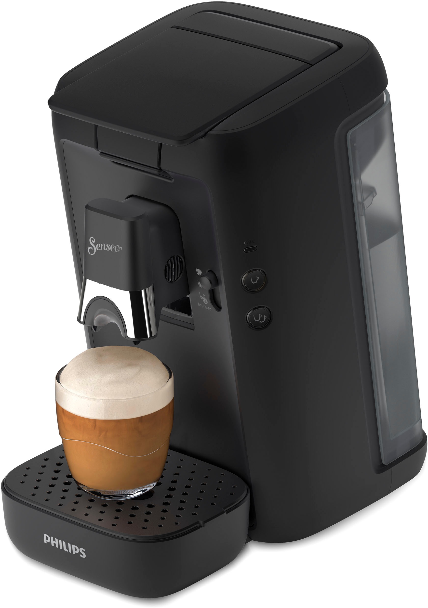 Philips Senseo Kaffeepadmaschine „Maestro CSA260/60“, inkl. Gratis-Zugaben im Wert von € 14,- UVP tiefschwarz, matt Rabatt: 17 %