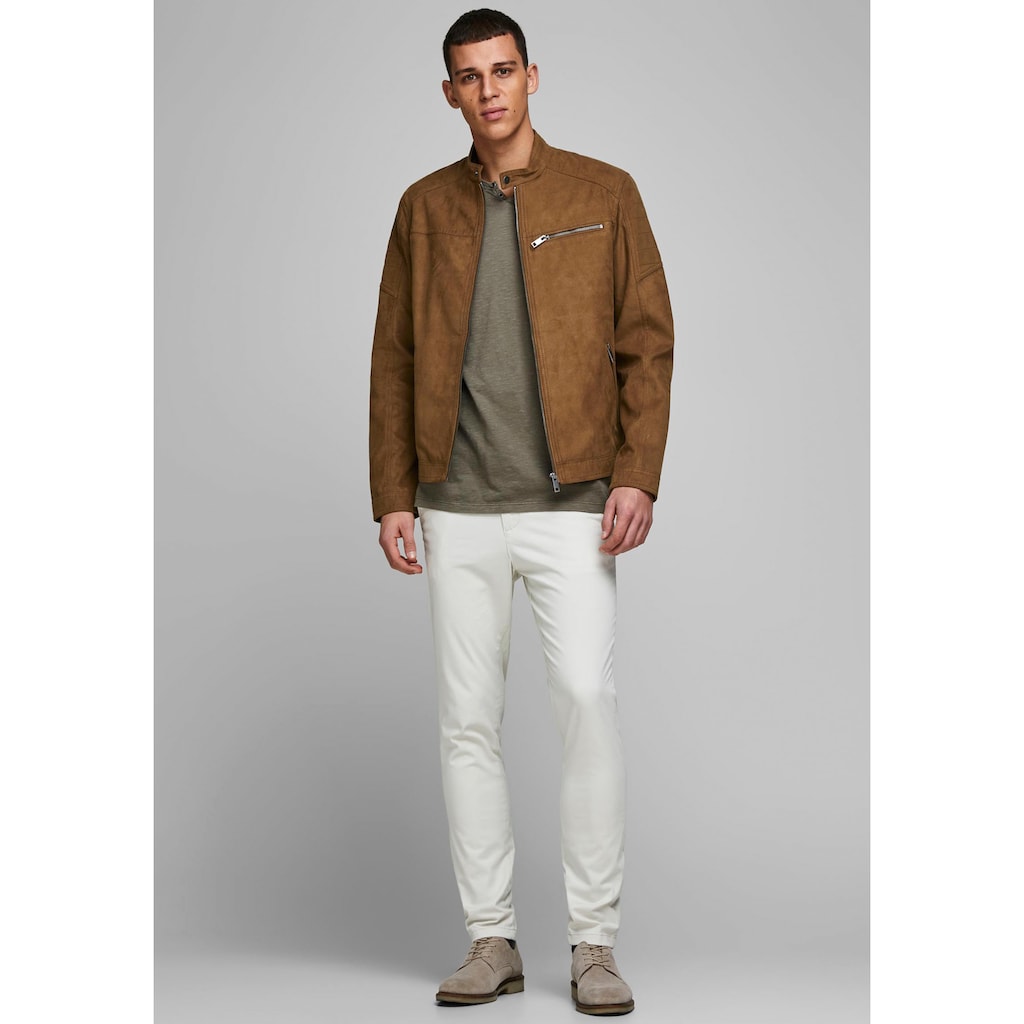 Jack & Jones Bikerjacke »ROCKY JACKET«, ohne Kapuze