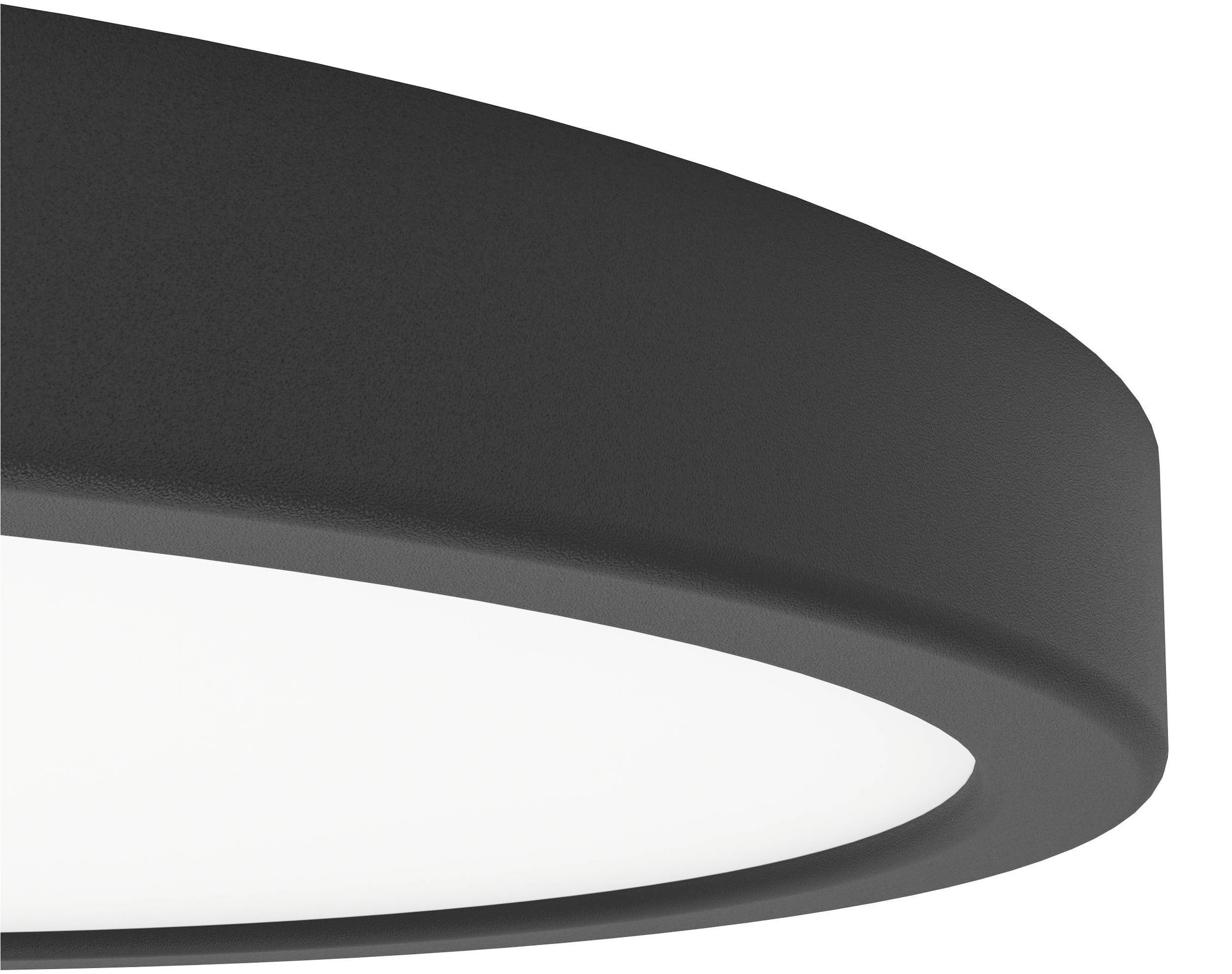 EGLO Aufbauleuchte »Fueva 6-Z Deckenlampe, ZigBee, App und Sprachsteuerung, Badlampe, IP44« LED-Modul 1 Stk. Kaltweiß | RGB Aufbauleuchte - H2,5 x Ø27,8 cm - schwarz - 14,3W inkl.