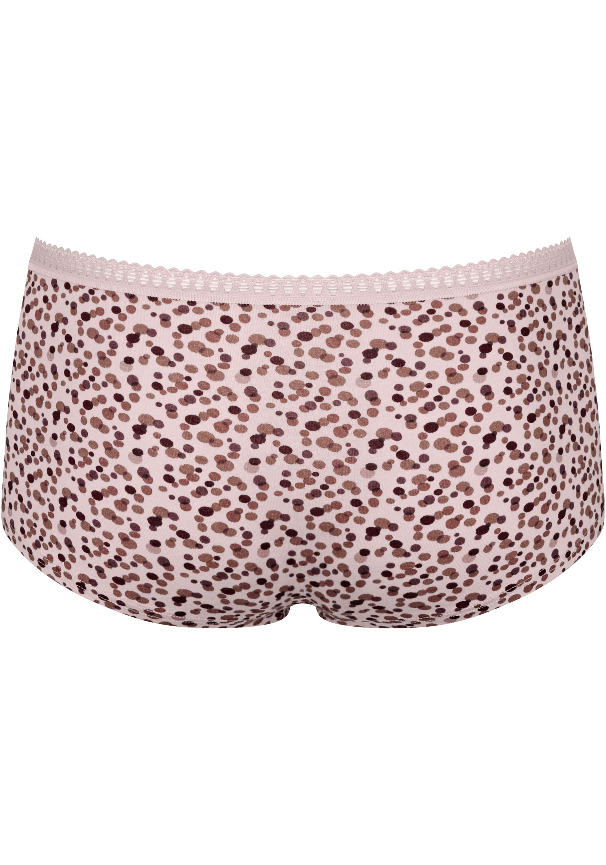 sloggi Panty »GO Crush Short C3P«, (Packung, 3 St.), Spitzendetails