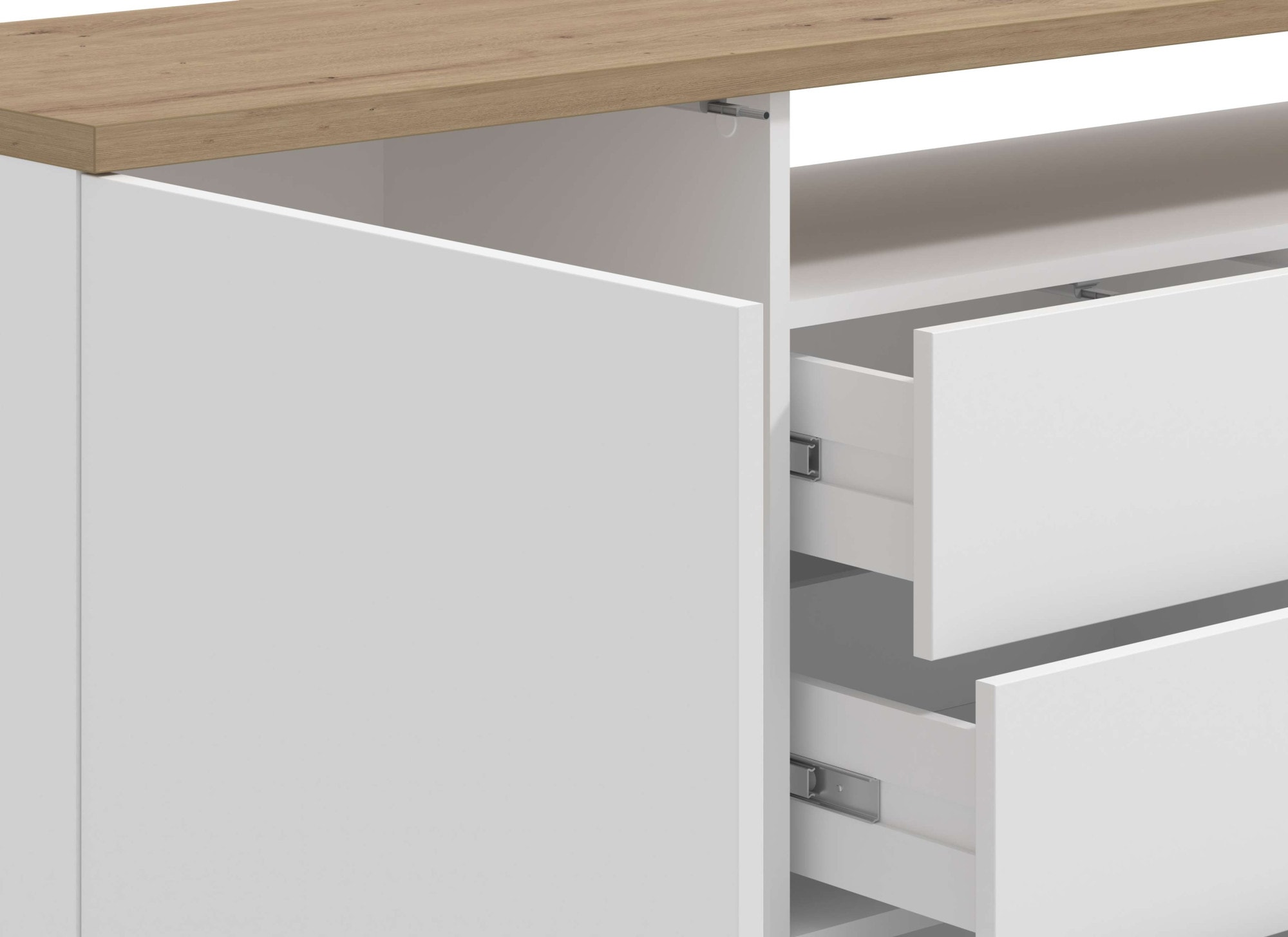 INOSIGN Sideboard »Aterno Kommode, Anrichte«, Breite 154 cm, mit Push-to-Open Funktion
