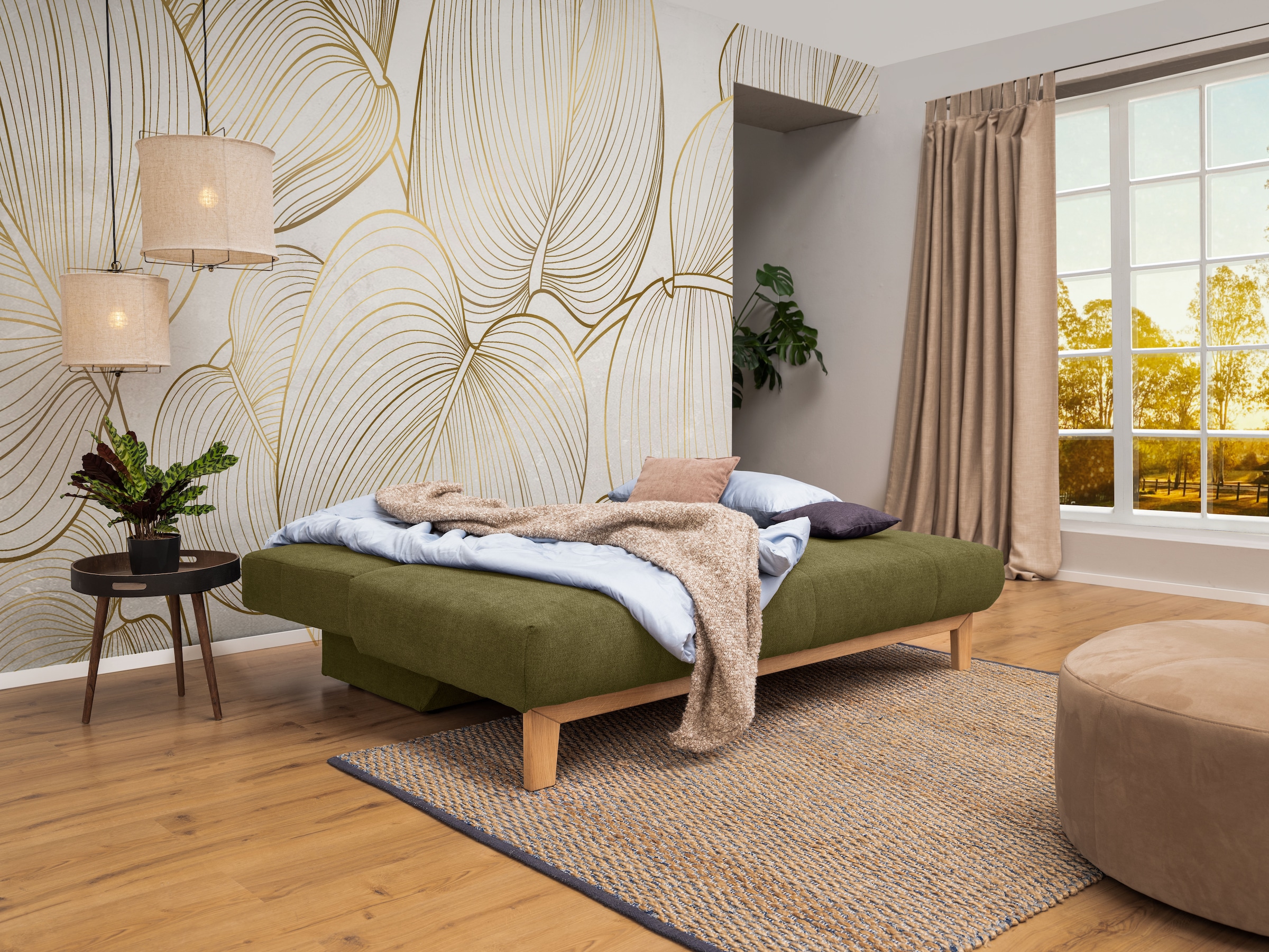 alina Schlafsofa »Ama« mit Bettfunktion und Stauraum